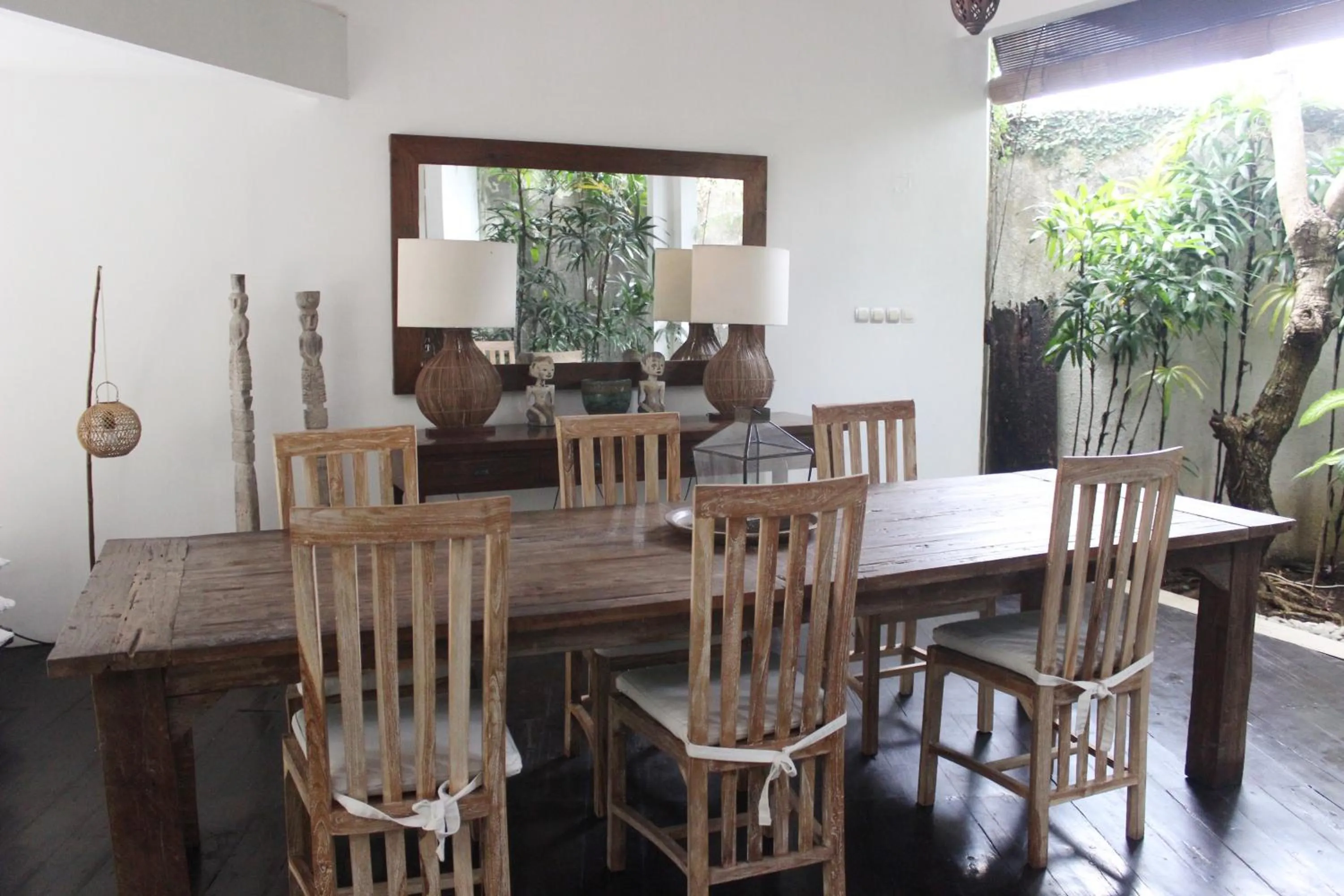 Dining area in Villa Sahaja