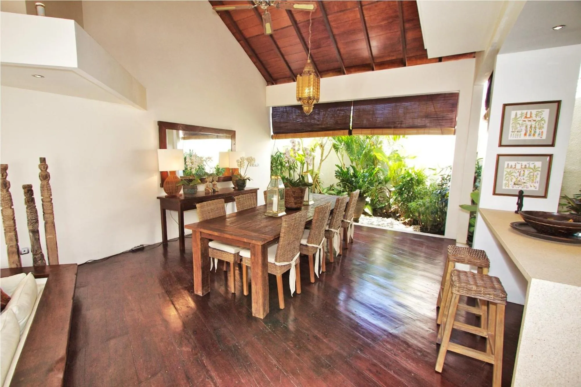 Dining area in Villa Sahaja