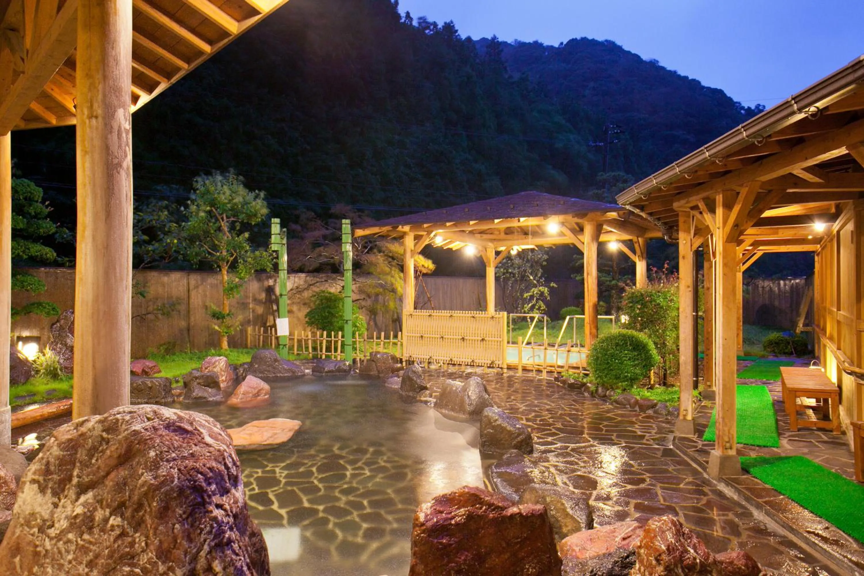Hot Spring Bath in Ichinomata Onsen Grand Hotel