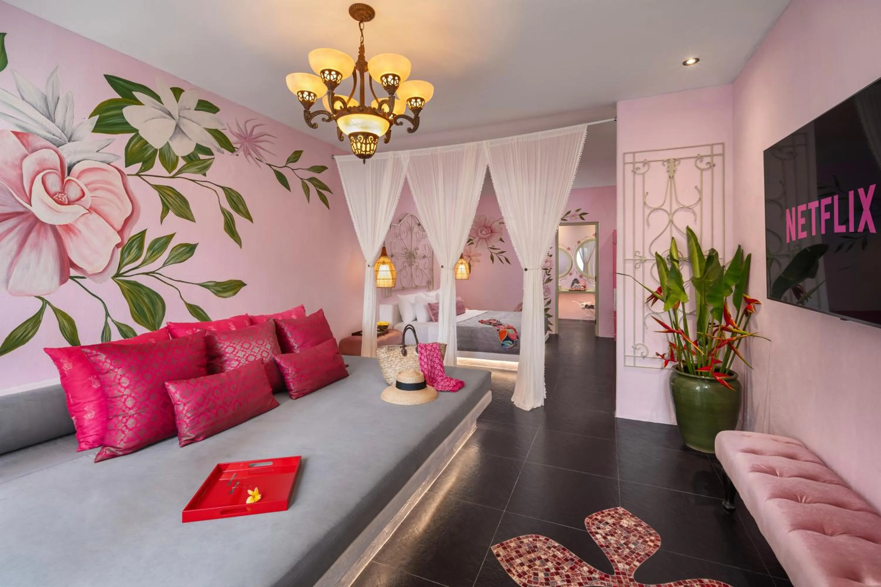 Bed in PinkCoco Uluwatu - Constant Surprises & for Cool Adults Only
