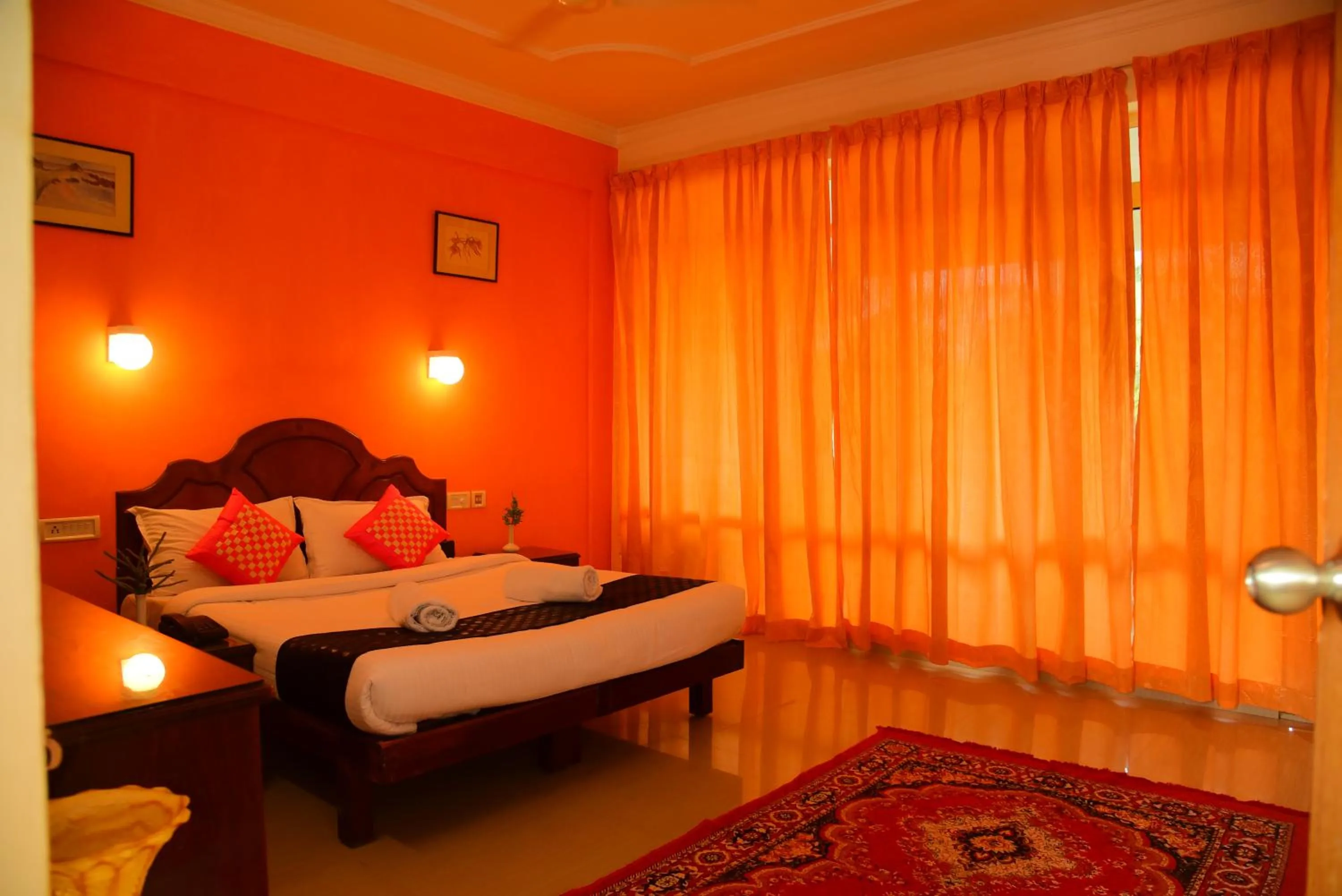Bed in Ocean Bay Ayurvedic Beach Resort