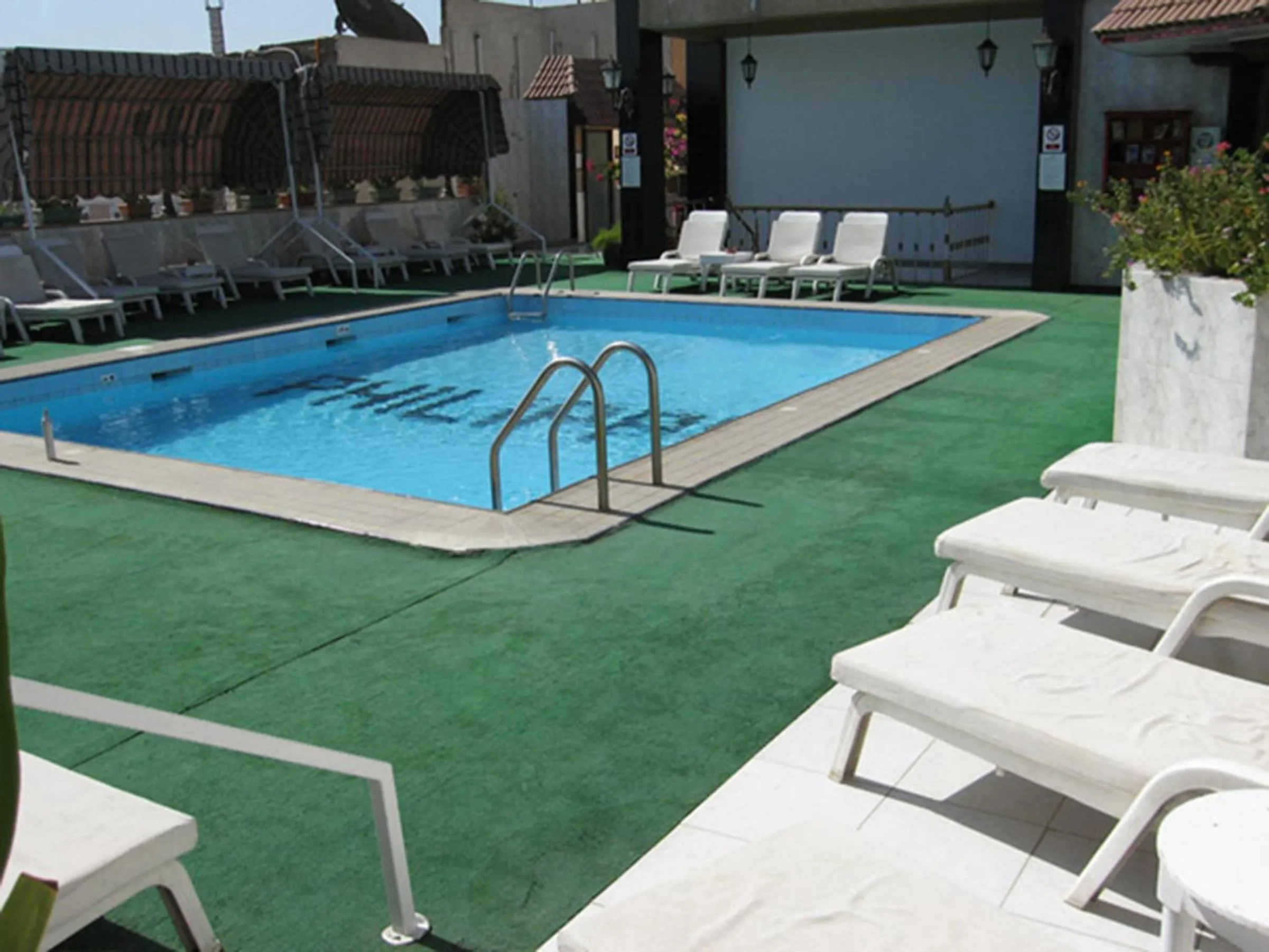 Pool view in Philippe Luxor Hotel