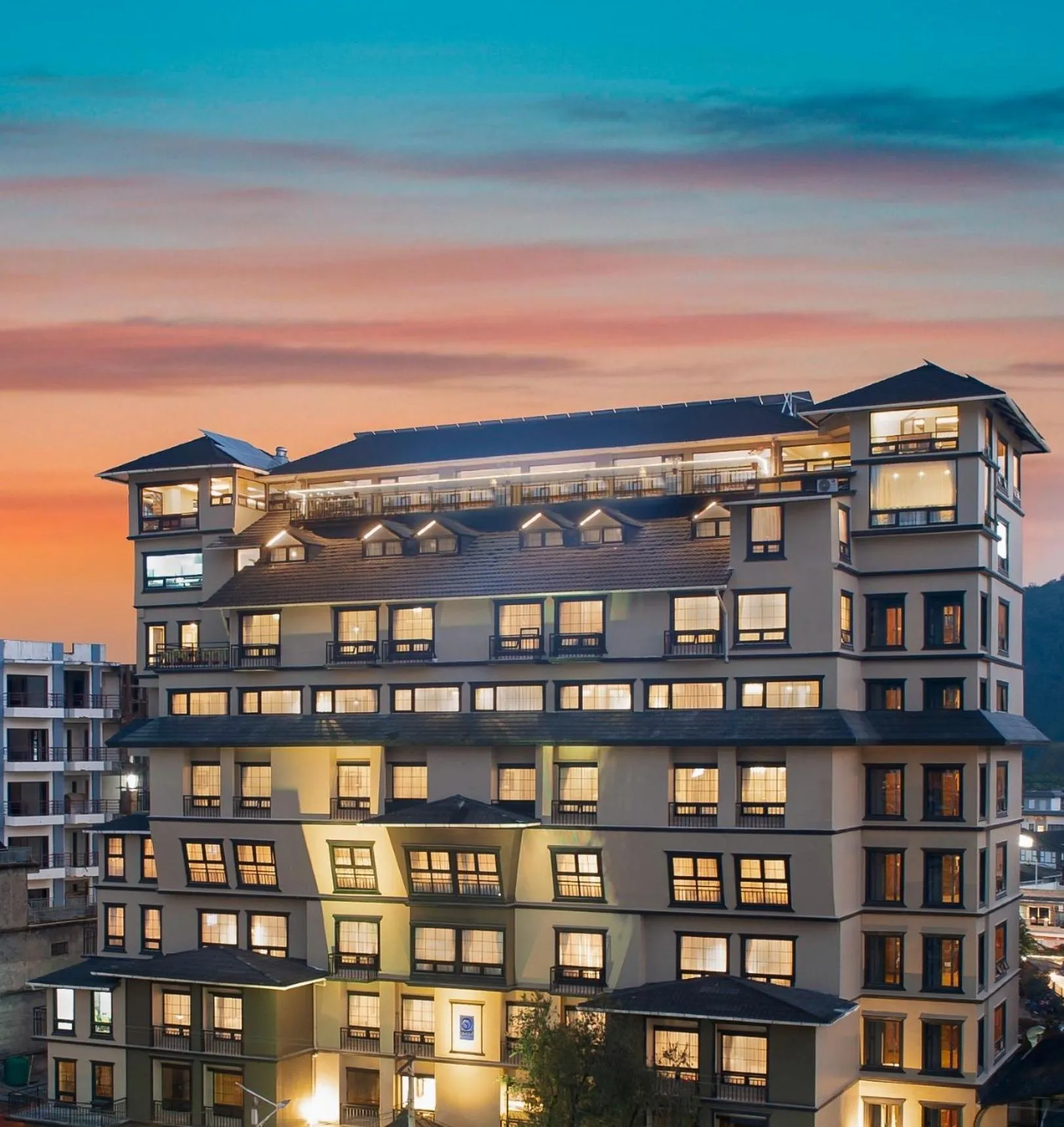 Property building in Hotel Sarowar Pokhara-Luxury Hospitality in the Heart of Pokhara