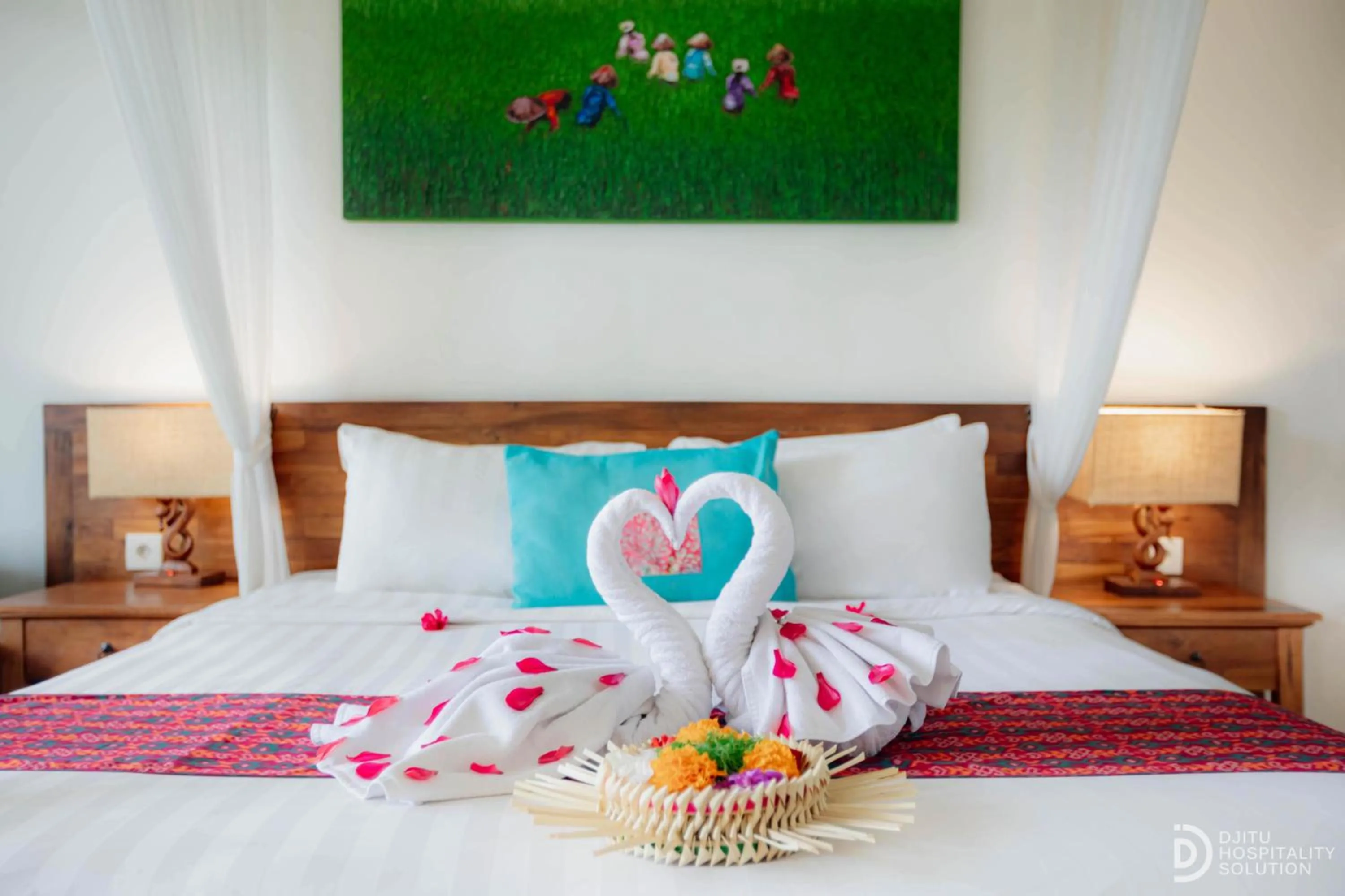 Bed in Green Sala Villa