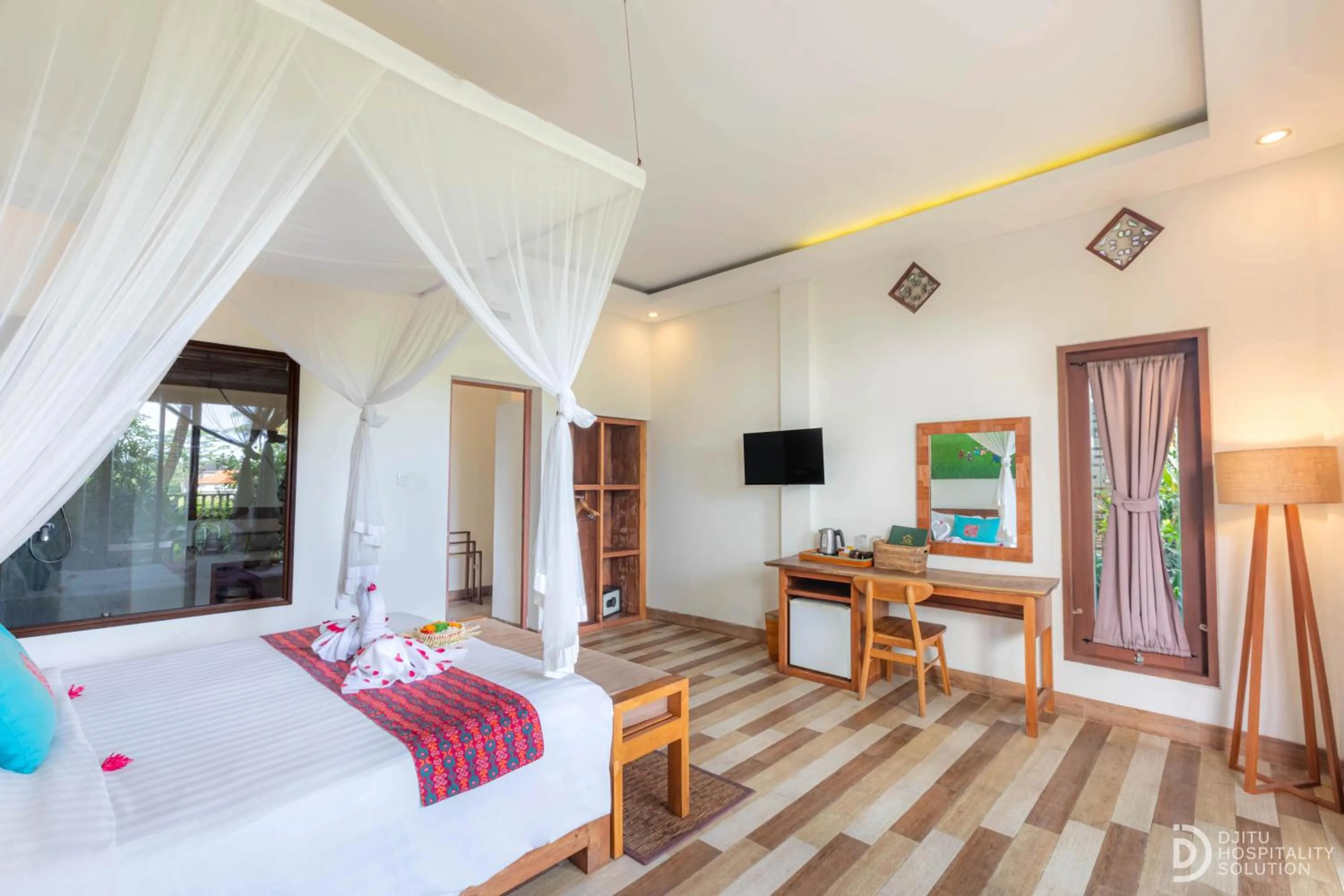 Bed in Green Sala Villa