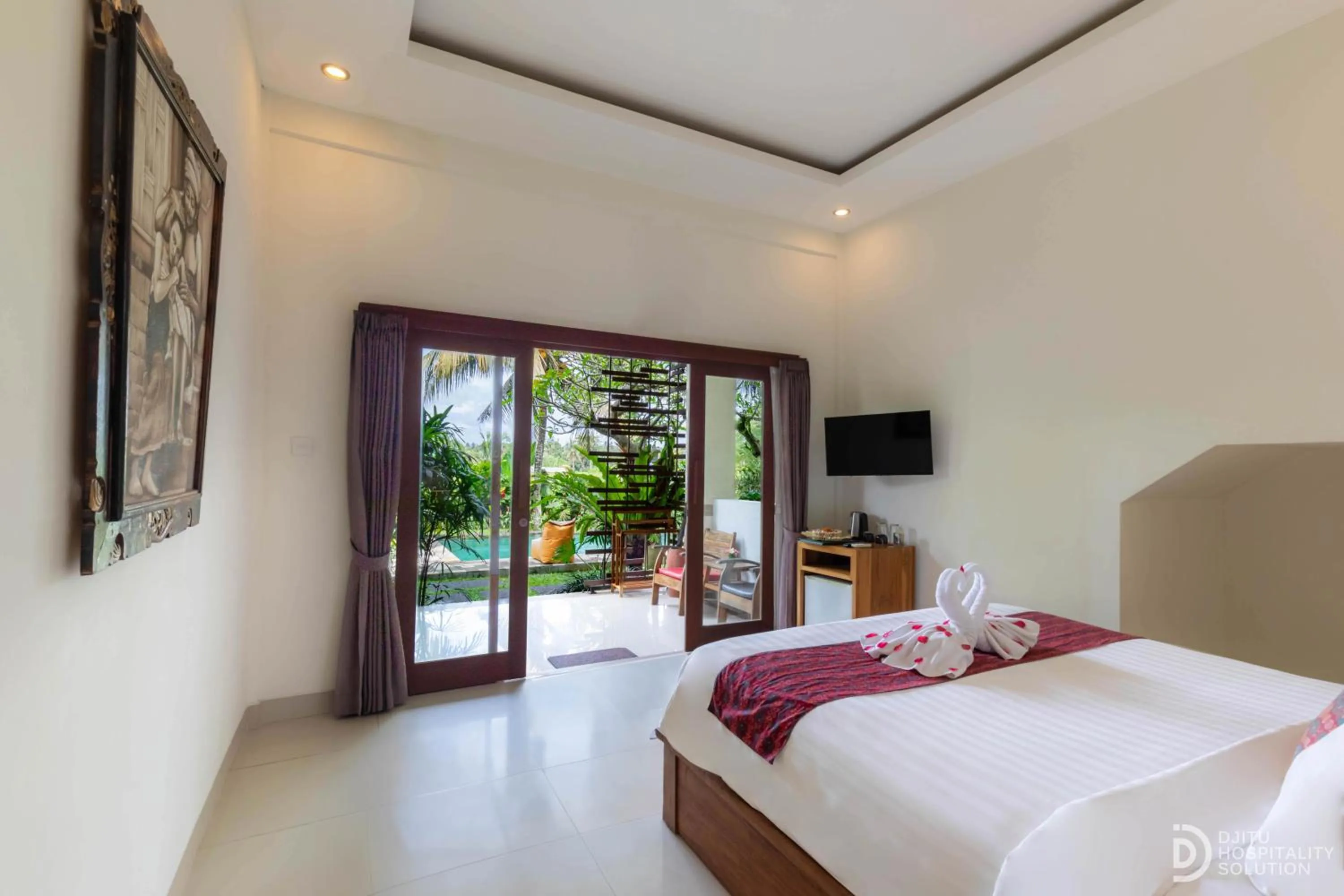 Bed in Green Sala Villa