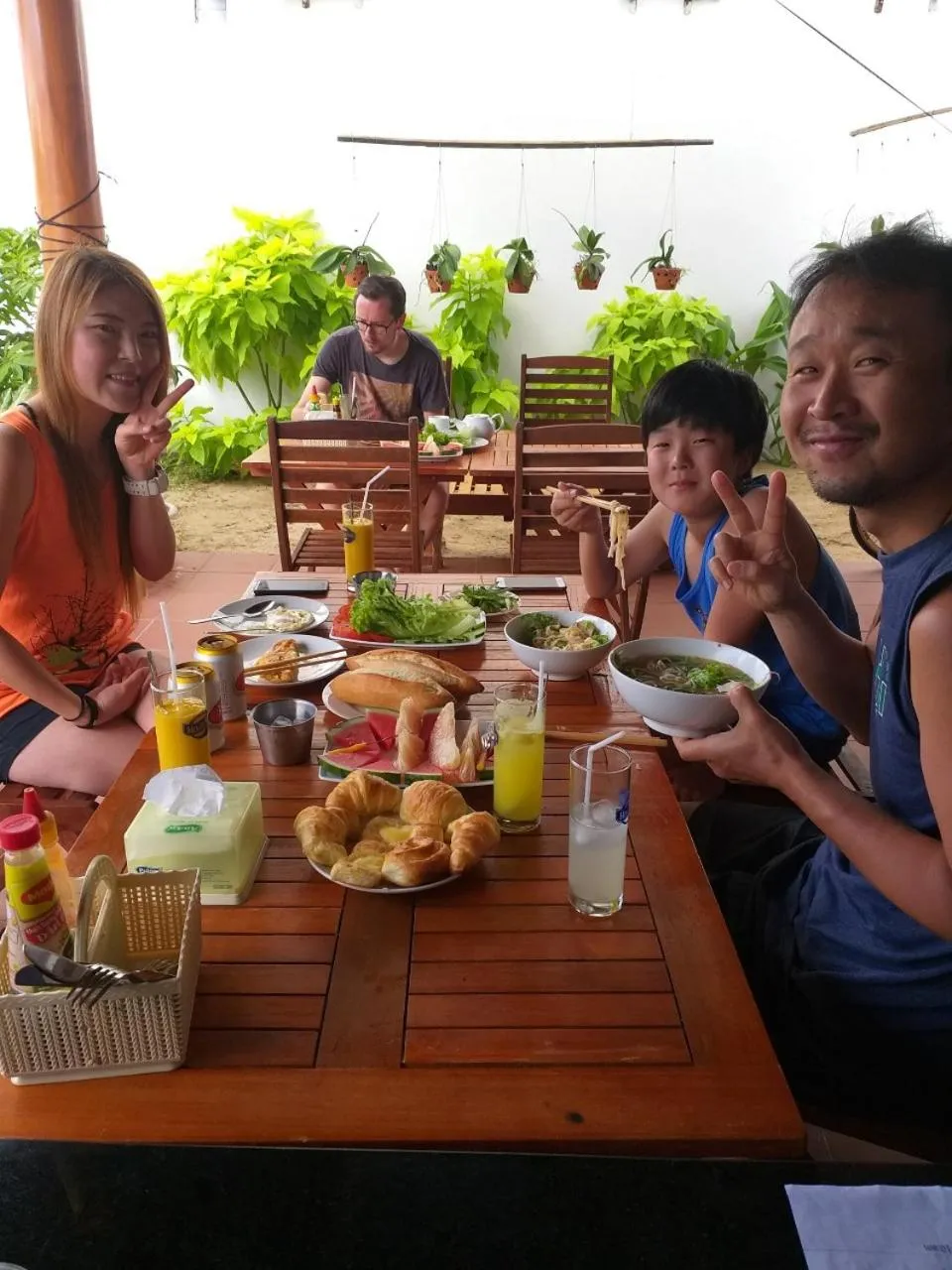 Buffet breakfast in An Bang Golden Beach Villa