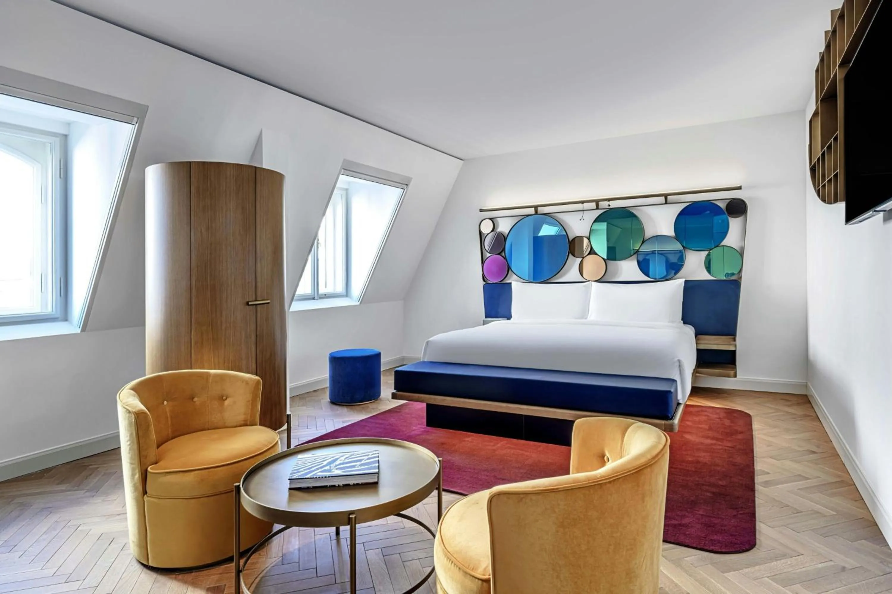 Photo of the whole room, Bed in W Prague