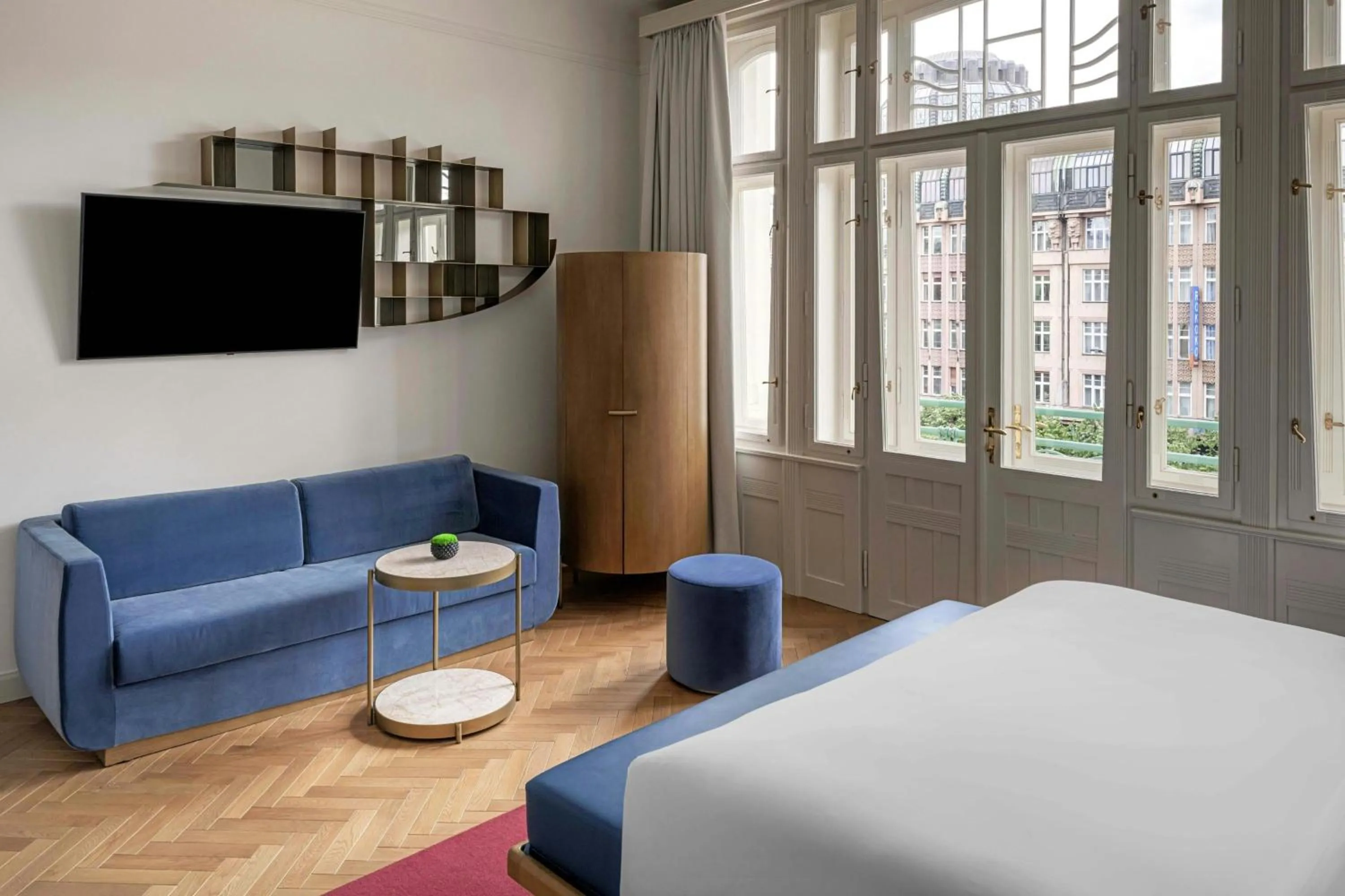 Photo of the whole room, Bed in W Prague