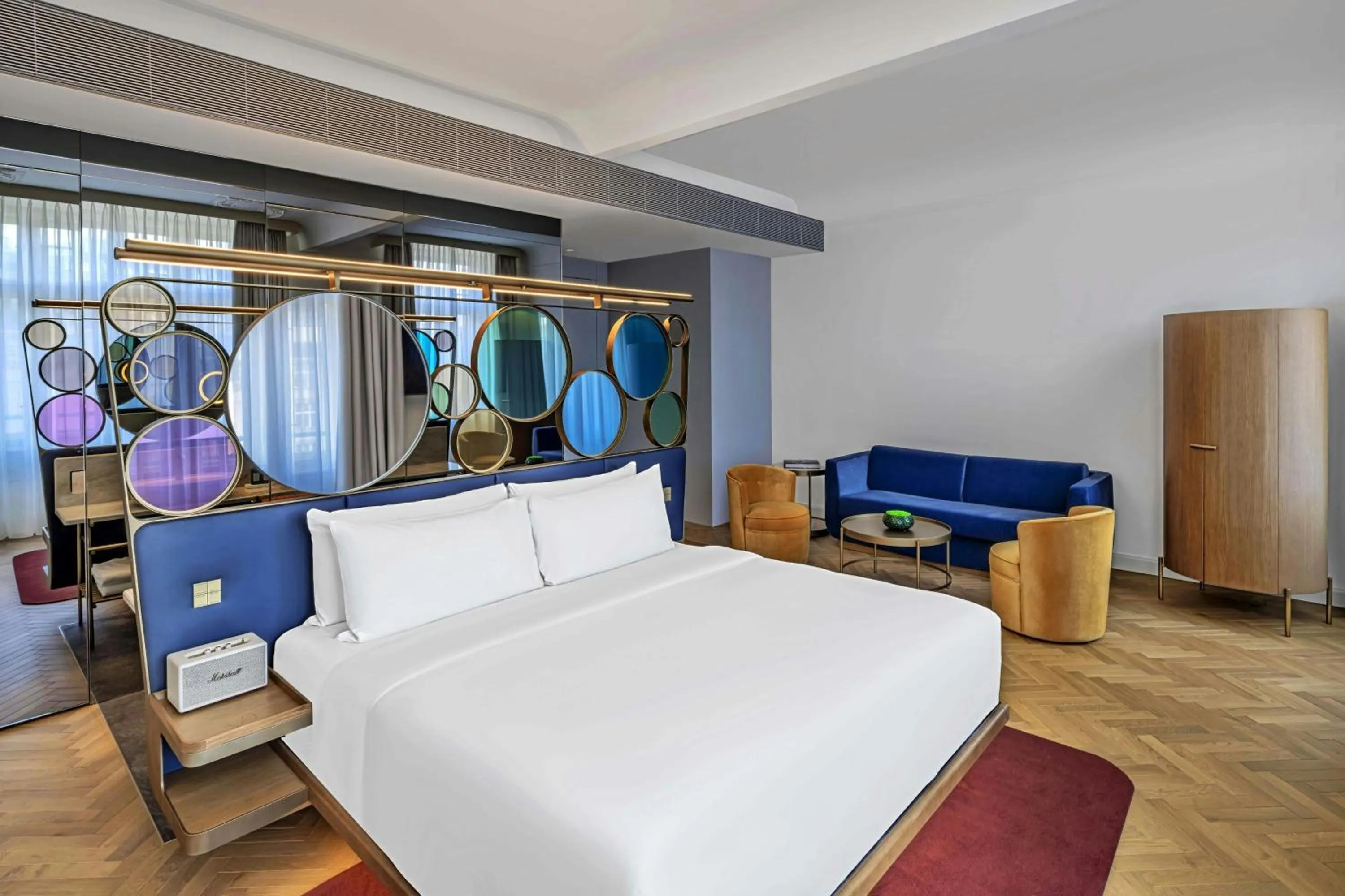 Photo of the whole room, Bed in W Prague