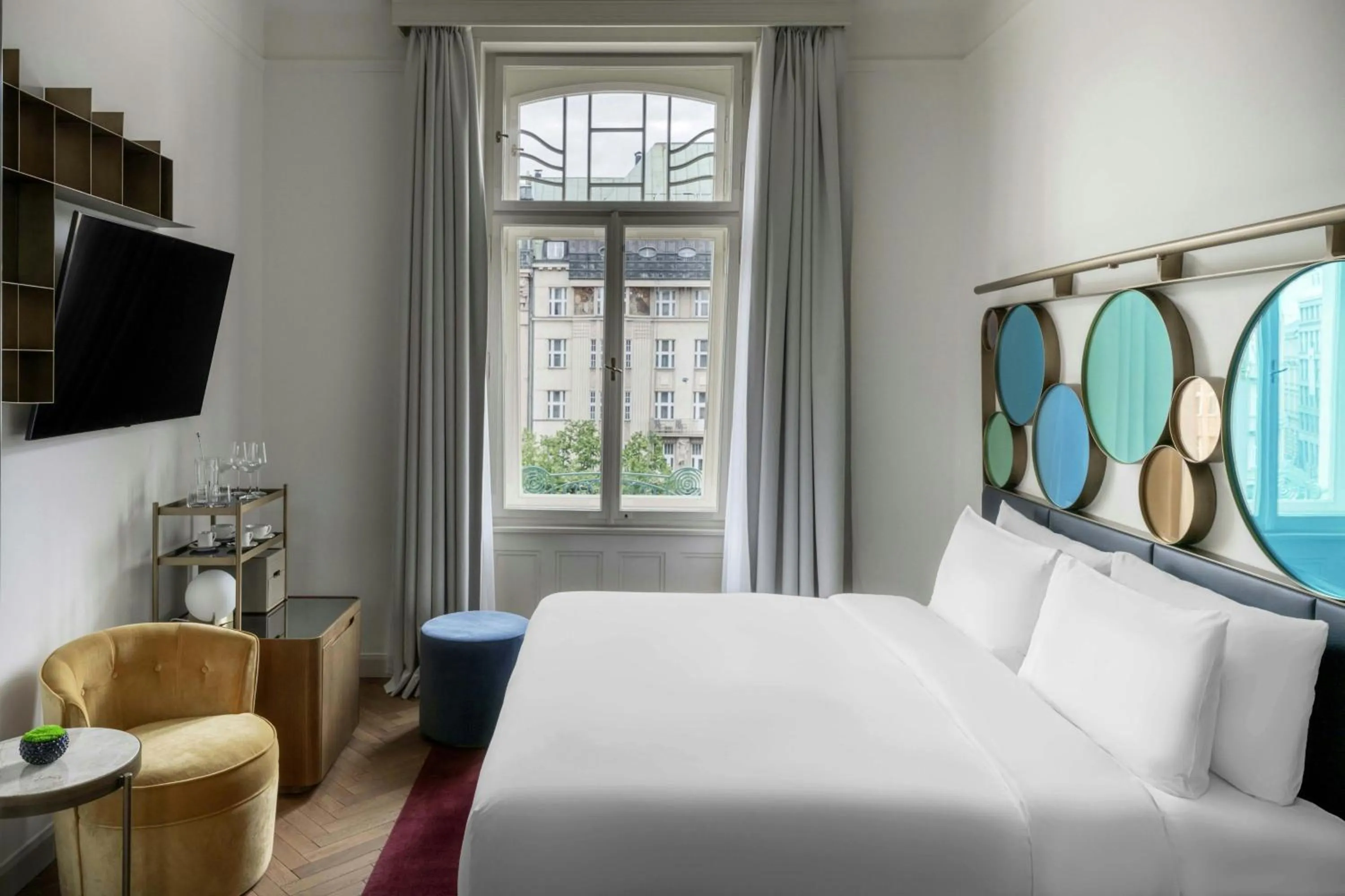 Photo of the whole room, Bed in W Prague