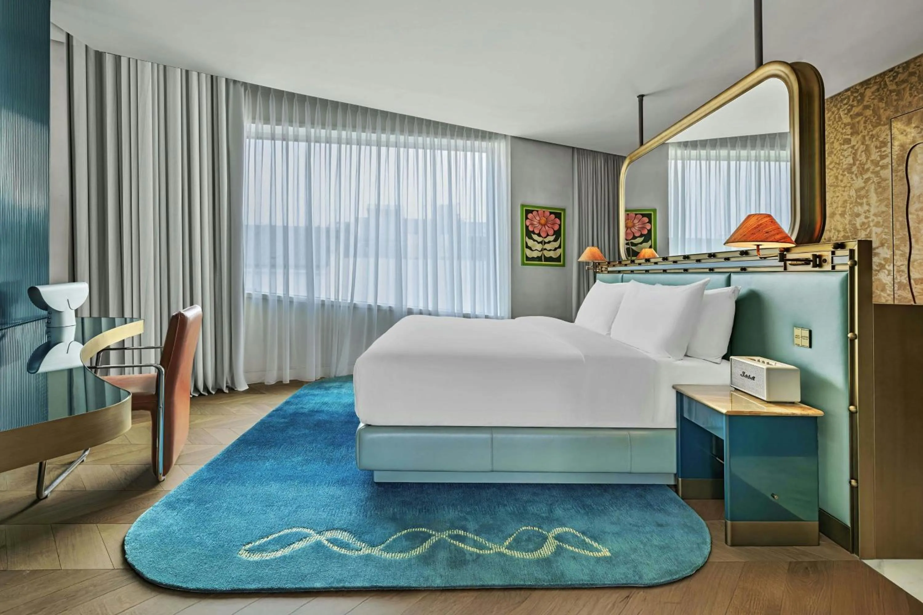 Photo of the whole room, Bed in W Prague