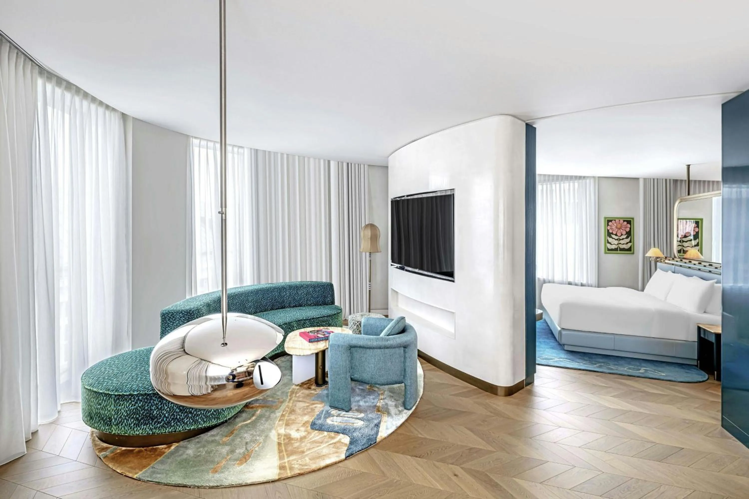 Photo of the whole room, Bed in W Prague