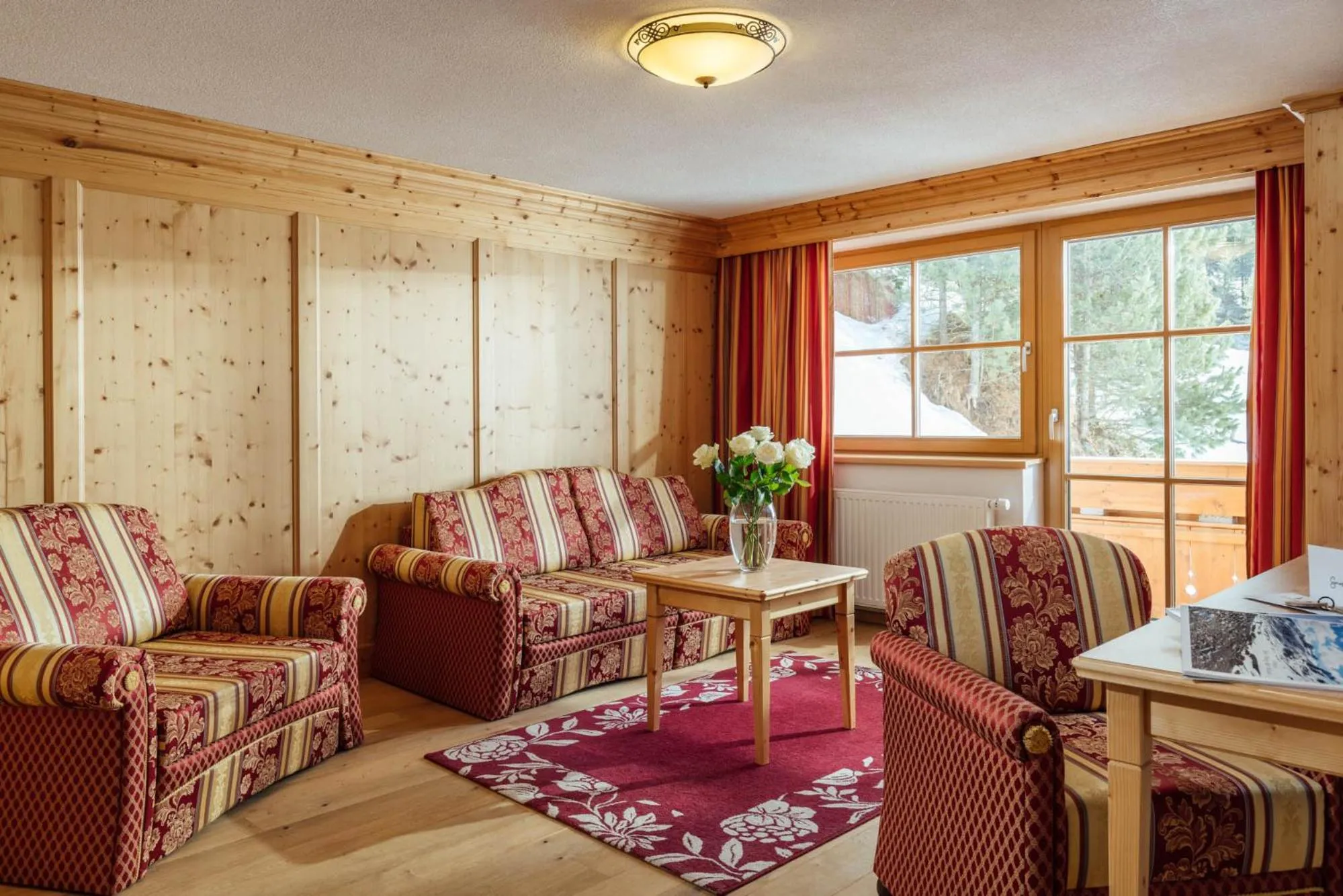 Living room in Hotel Macun, Vent im Ötztal