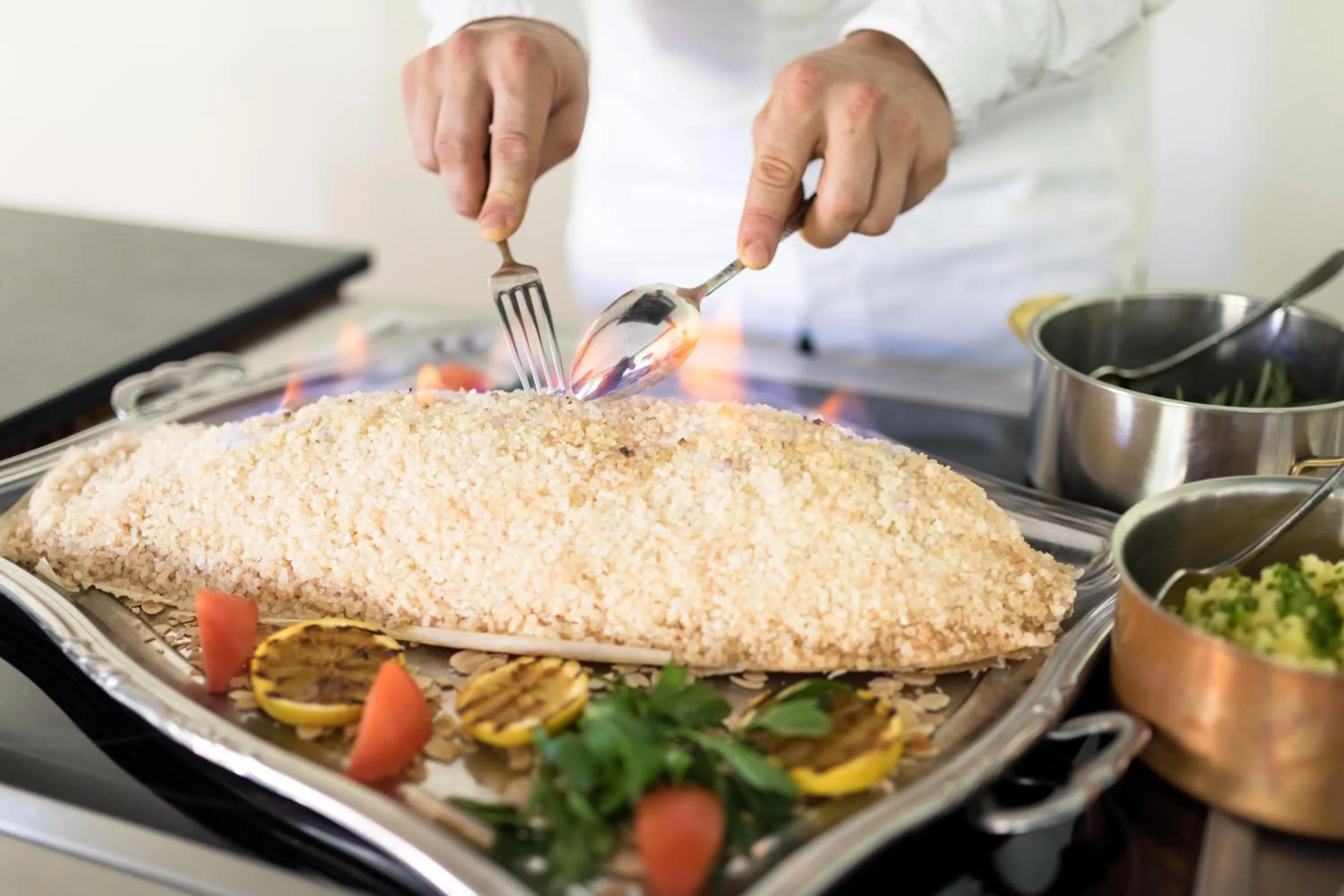 Food close-up in Hotel Macun, Vent im Ötztal