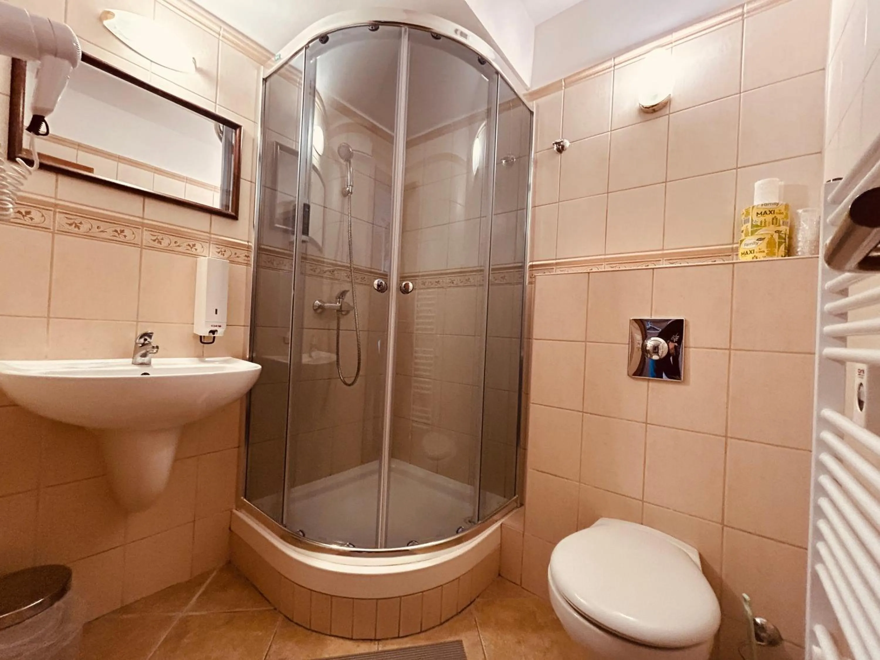 Shower in Rusovský Penzión