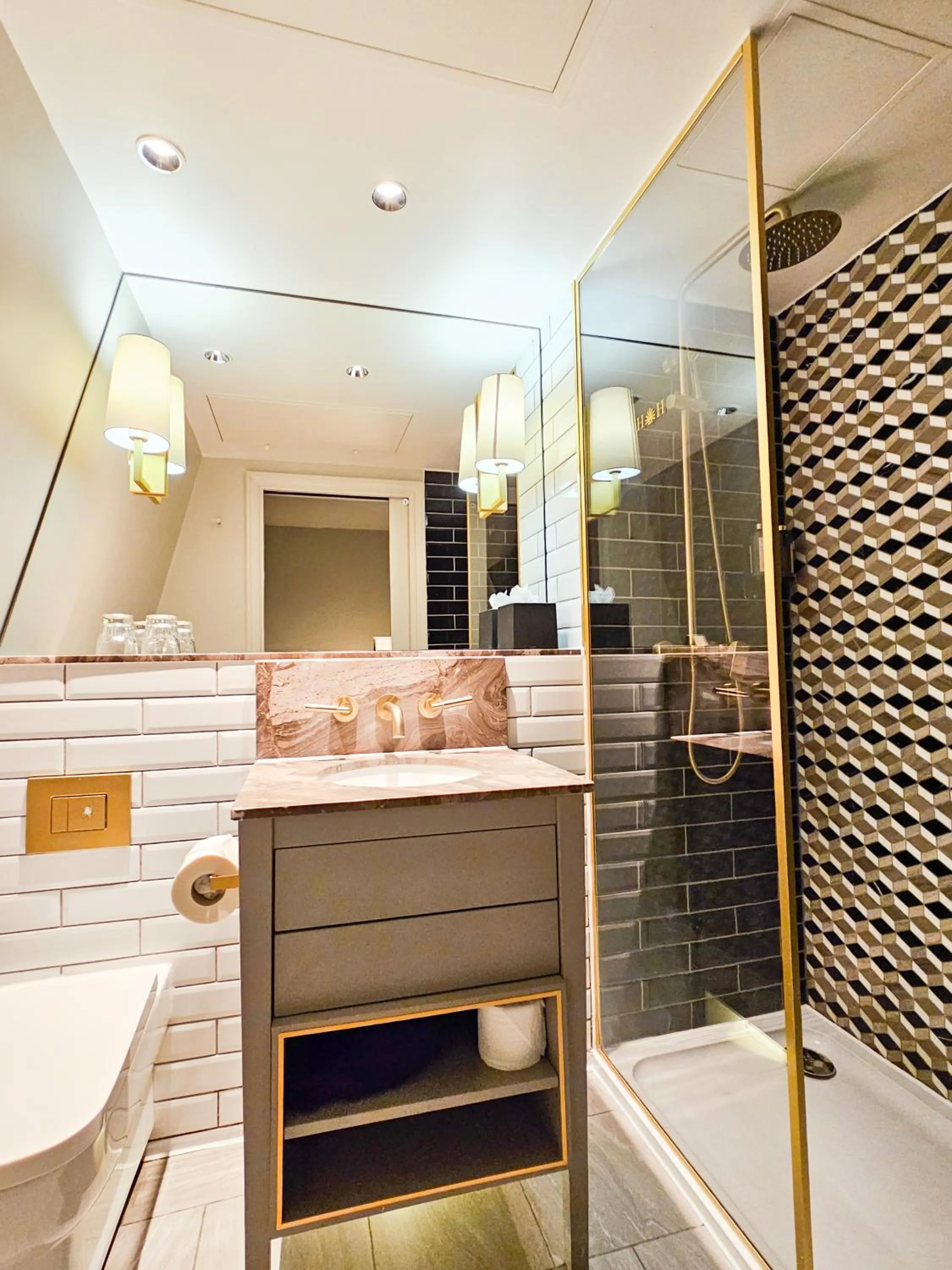 Shower in Henrietta House, a member of Radisson Individuals