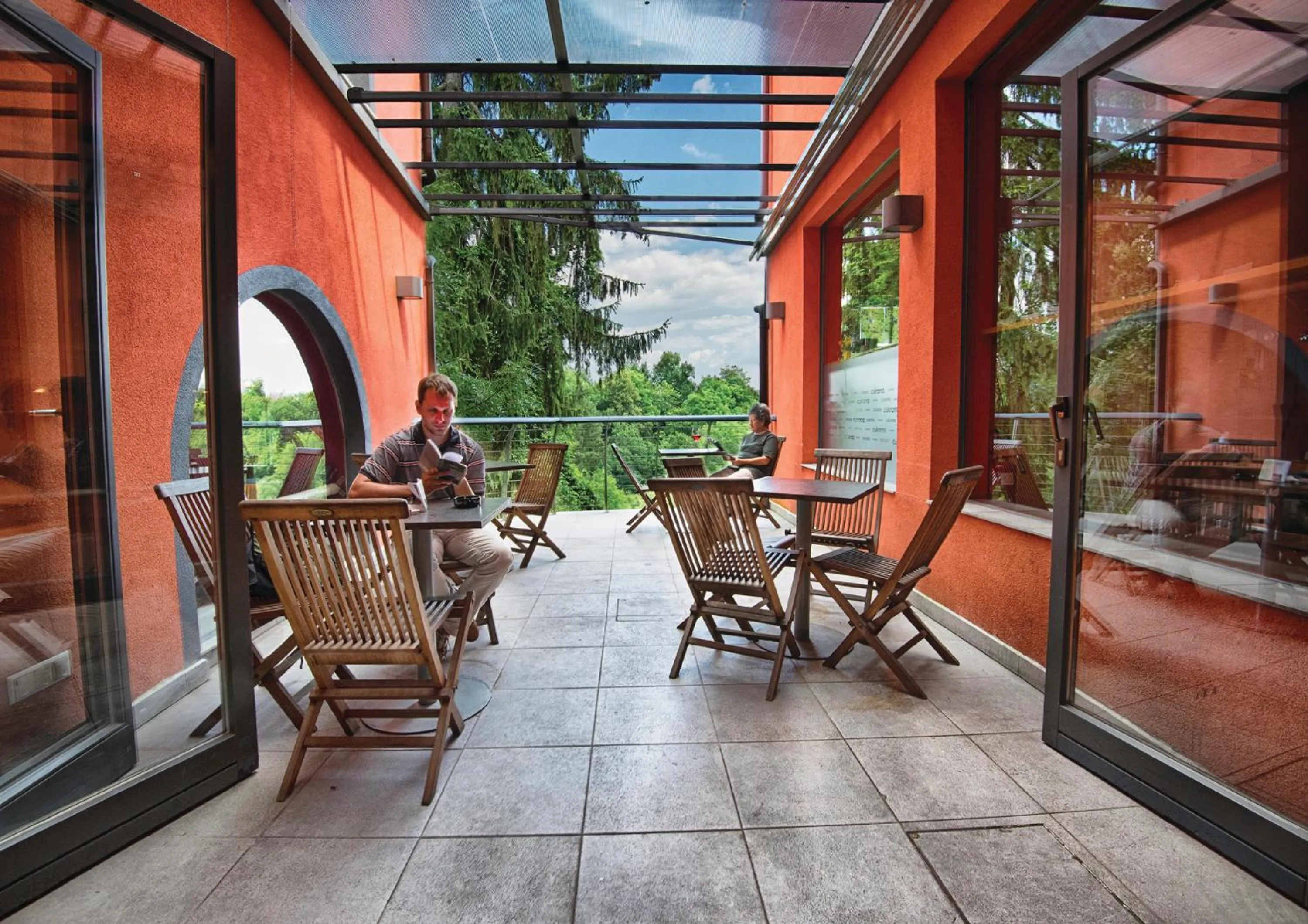 Patio in Cukrarna Guest Accommodation