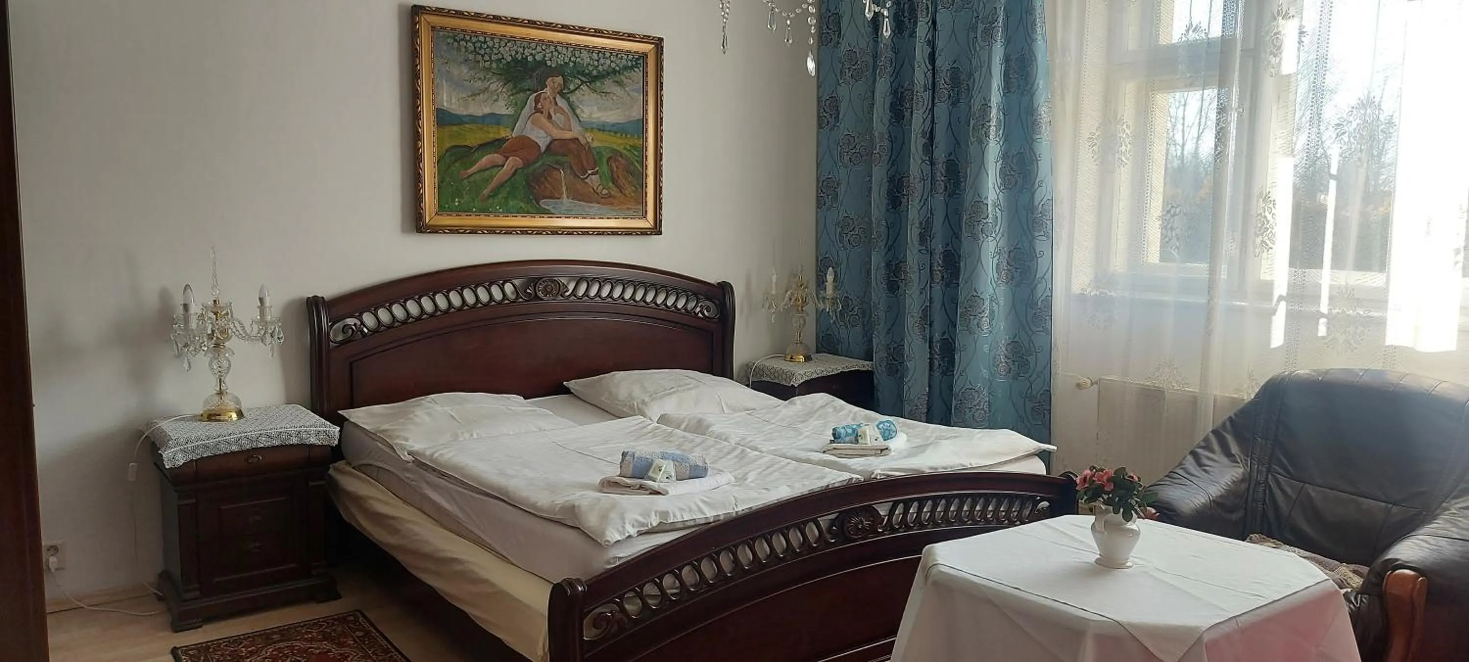 Bed in Hotel Garni
