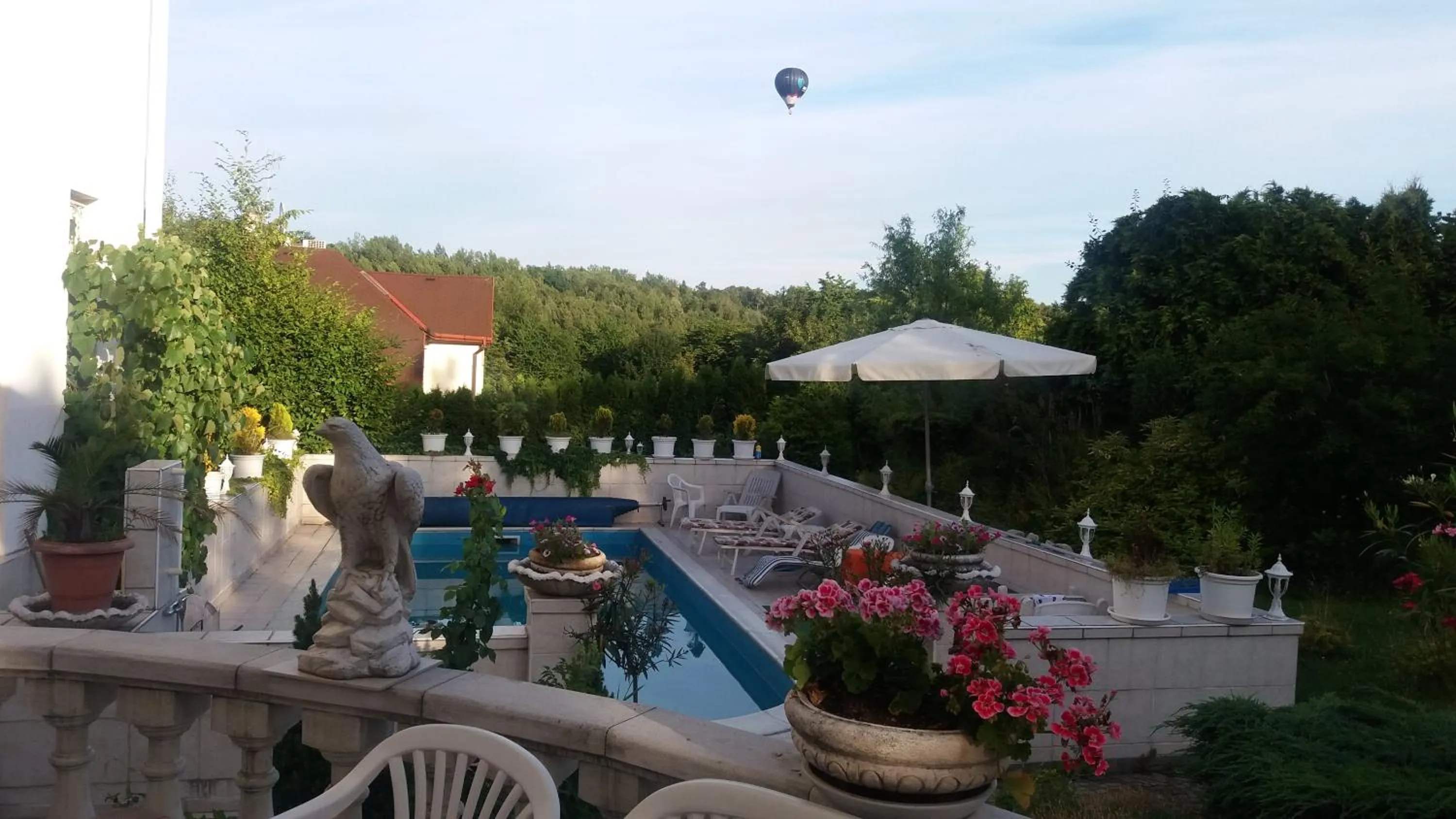 Pool view in Hotel Garni