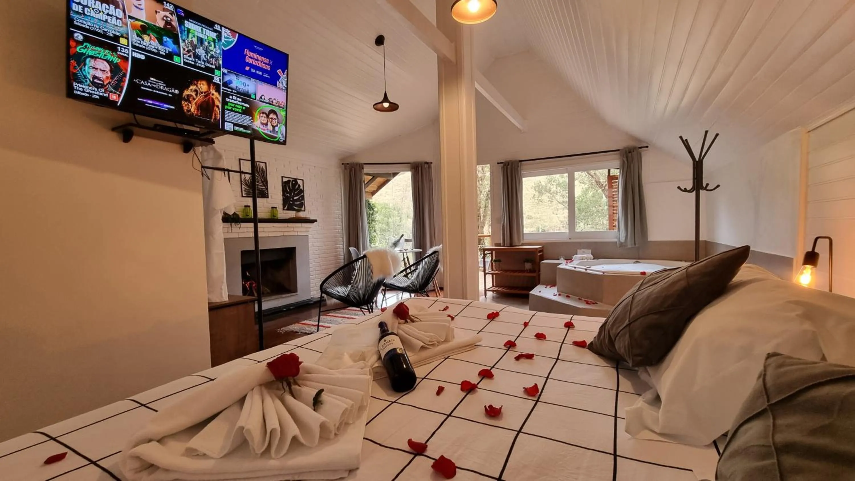 Bed in Pousada Solar D'Araucaria