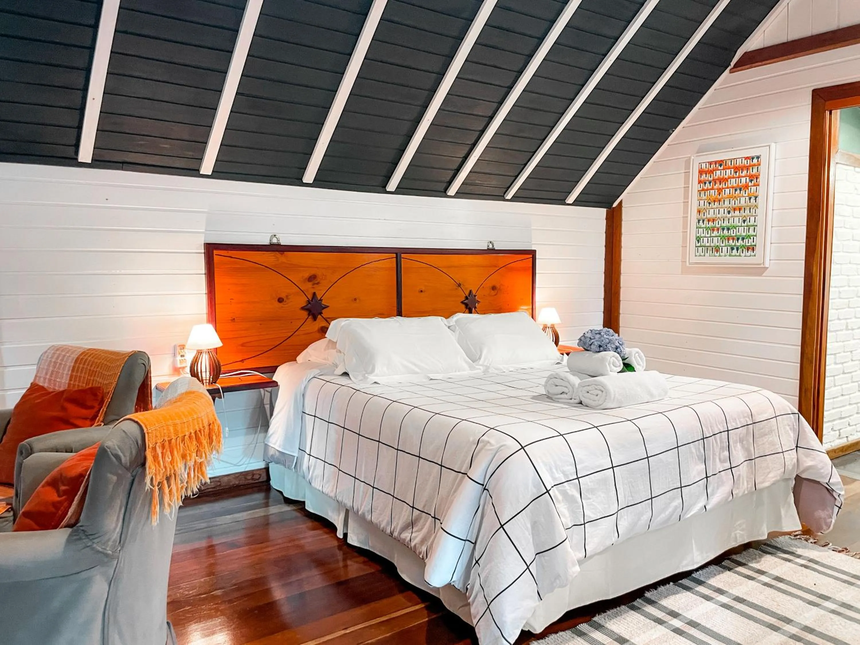 Bed in Pousada Solar D'Araucaria