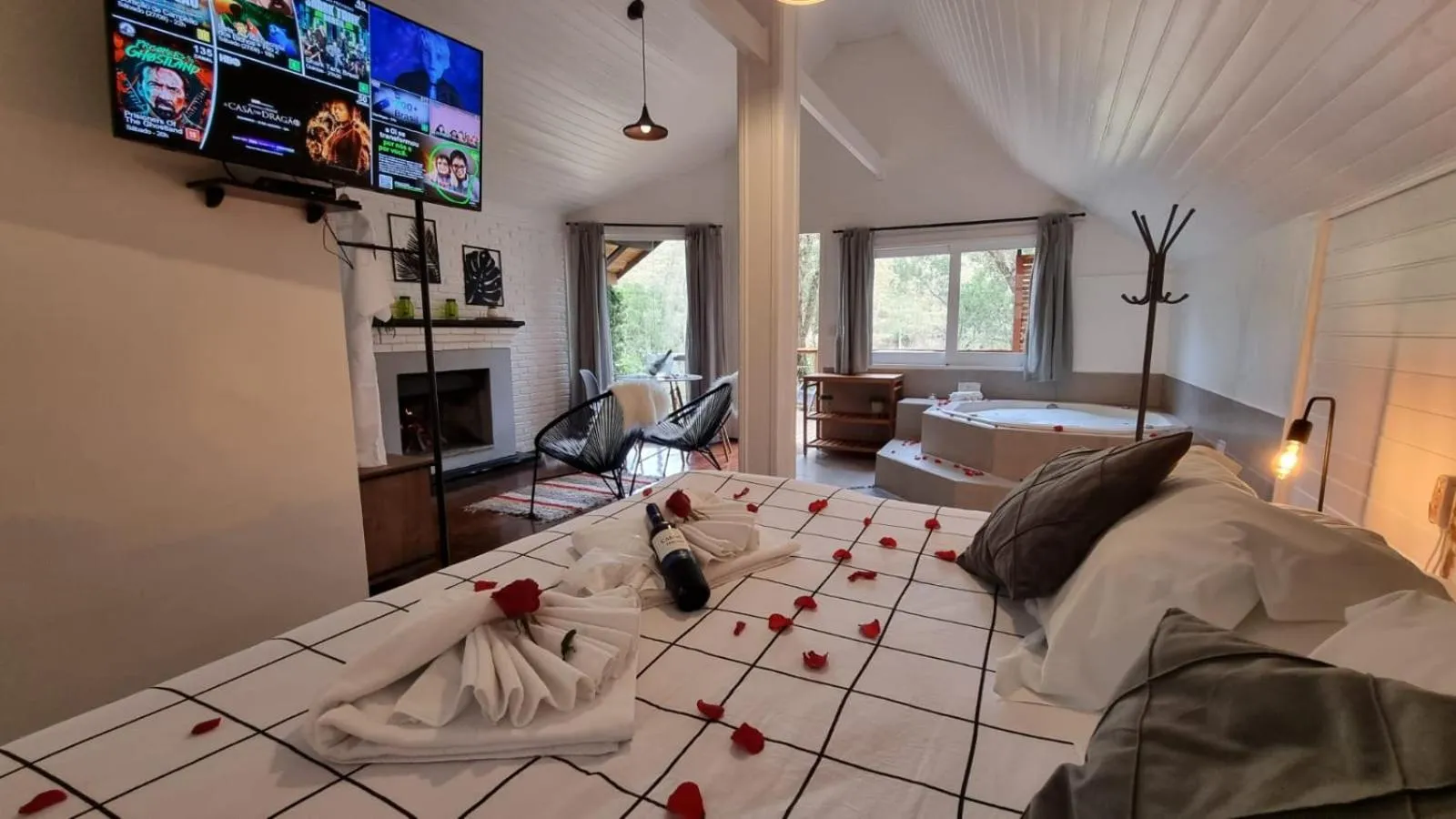 Bed in Pousada Solar D'Araucaria