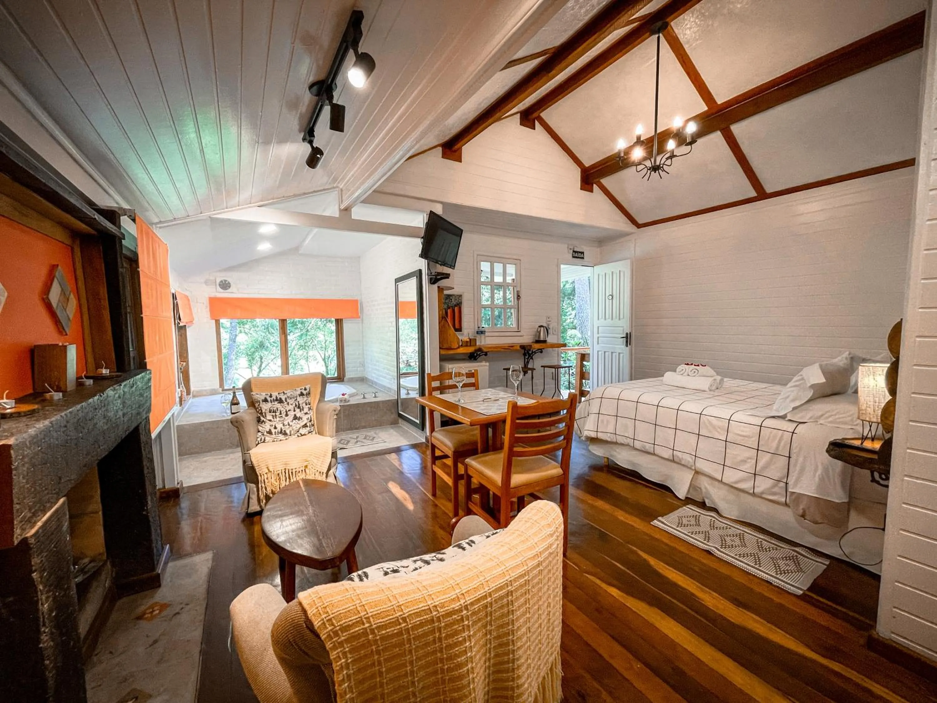 Bed in Pousada Solar D'Araucaria