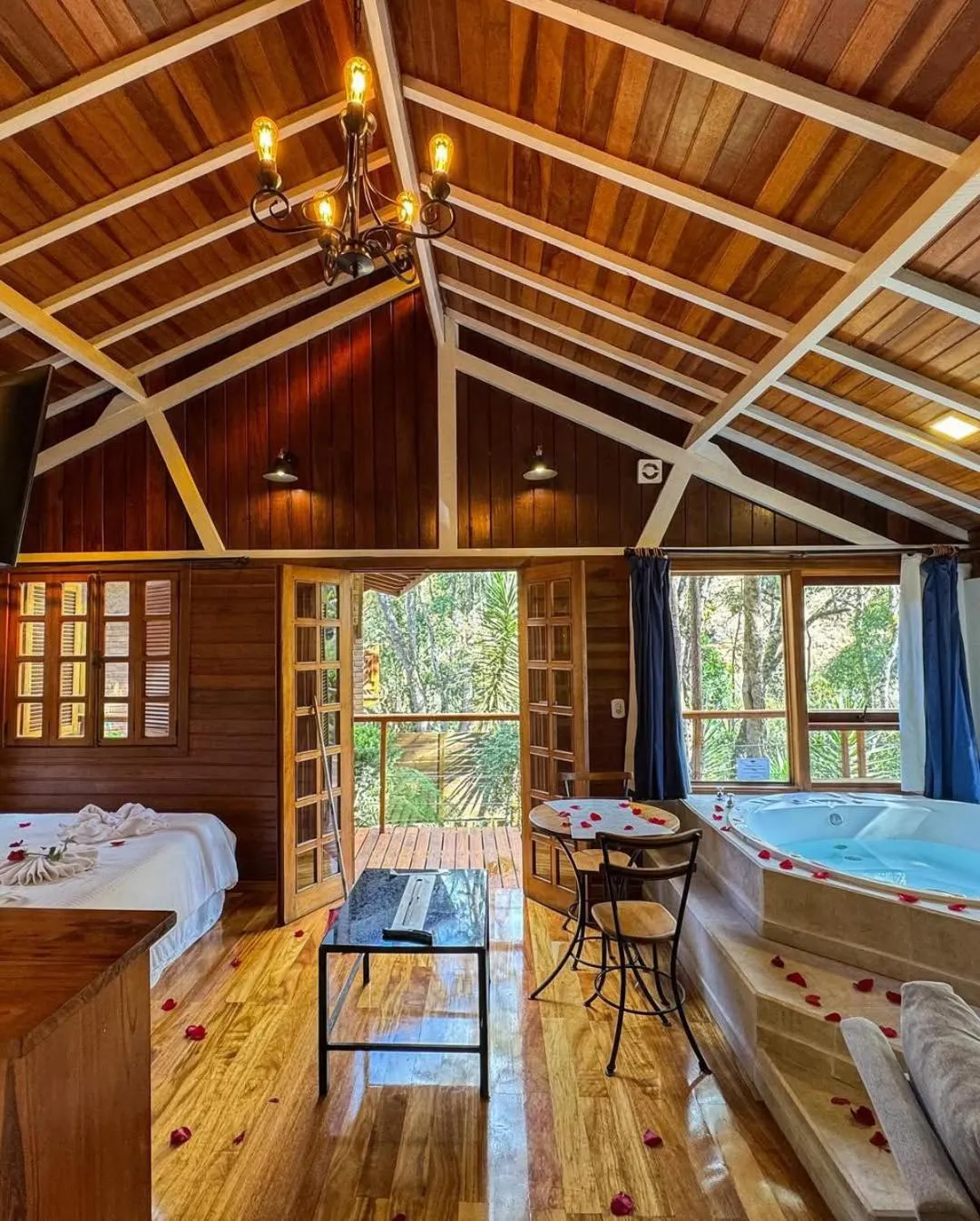 Bed in Pousada Solar D'Araucaria