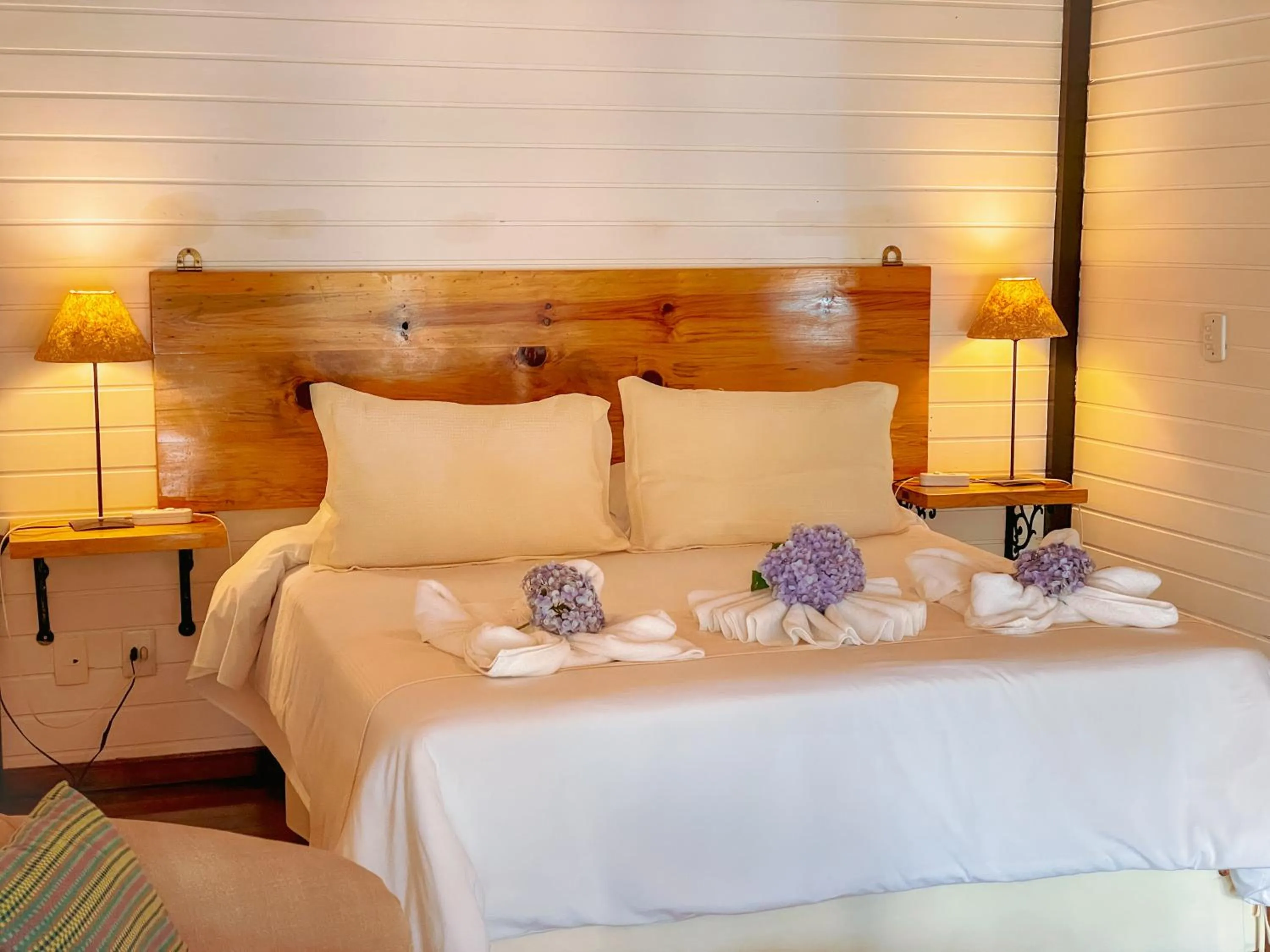 Bed in Pousada Solar D'Araucaria