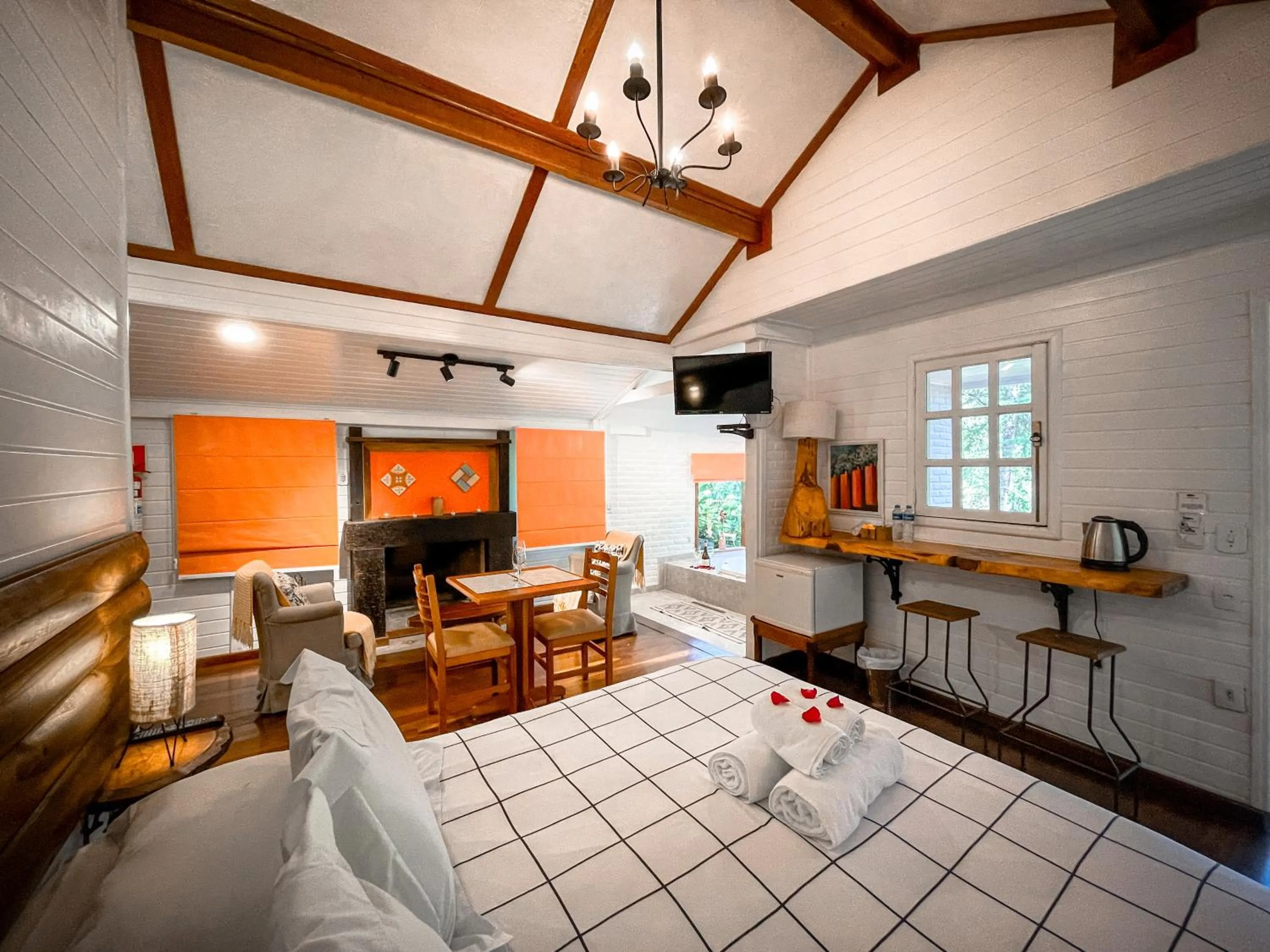 Bed in Pousada Solar D'Araucaria