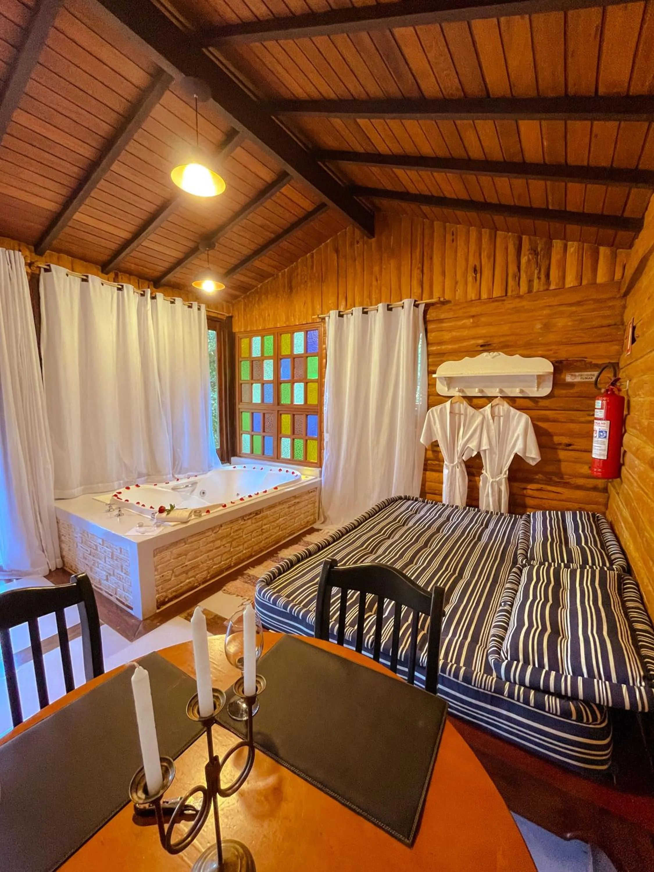 Bed in Pousada Solar D'Araucaria