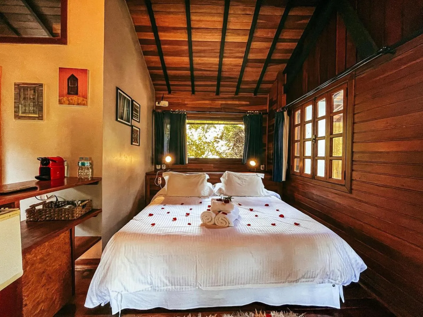 Bed in Pousada Solar D'Araucaria