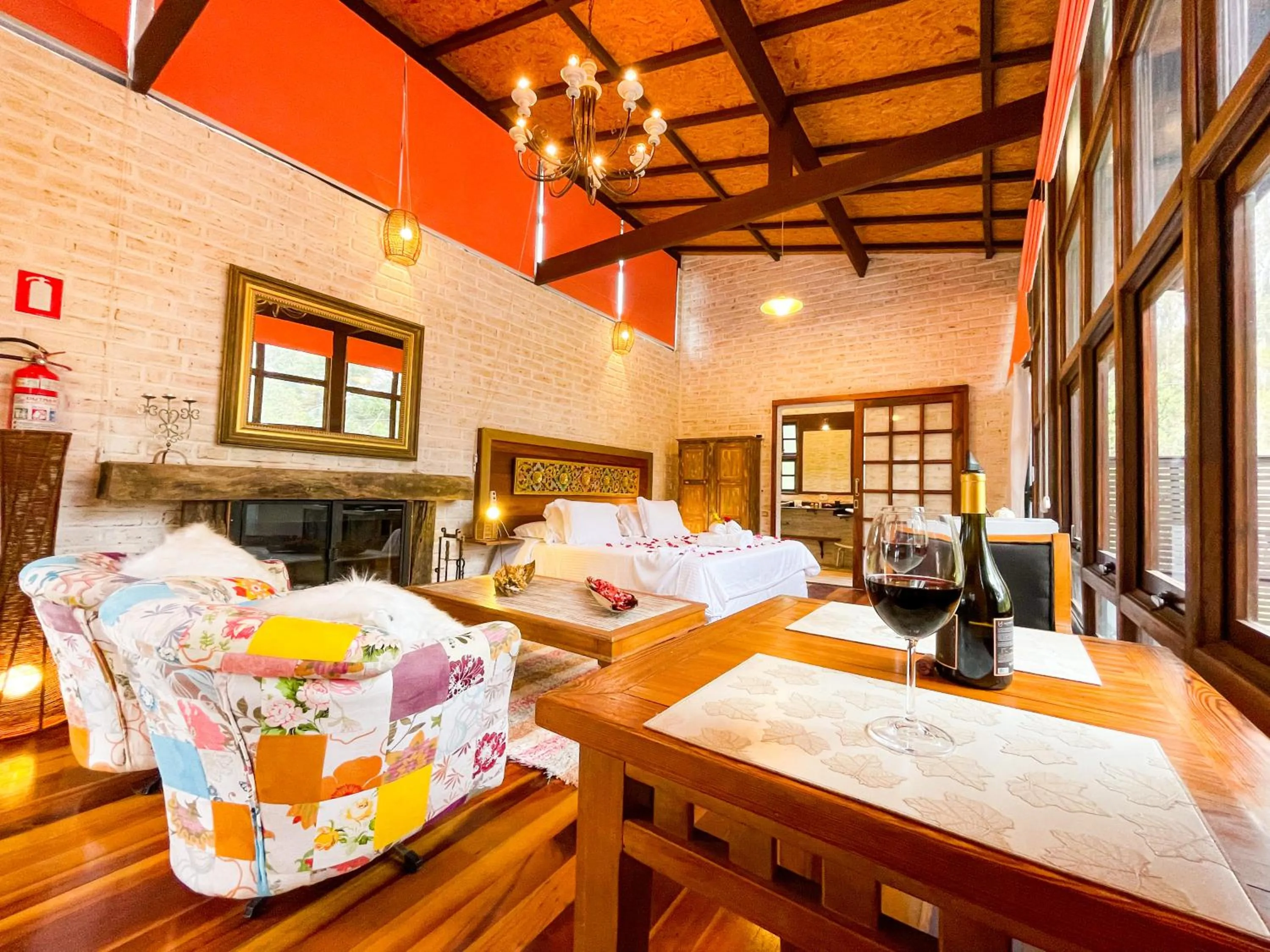 Bed in Pousada Solar D'Araucaria