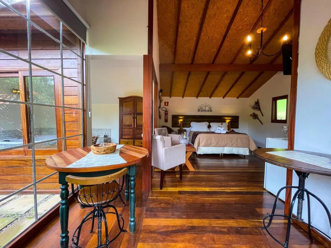 Bed in Pousada Solar D'Araucaria