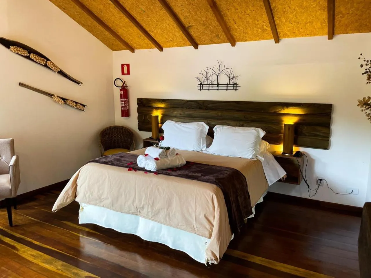 Bed in Pousada Solar D'Araucaria