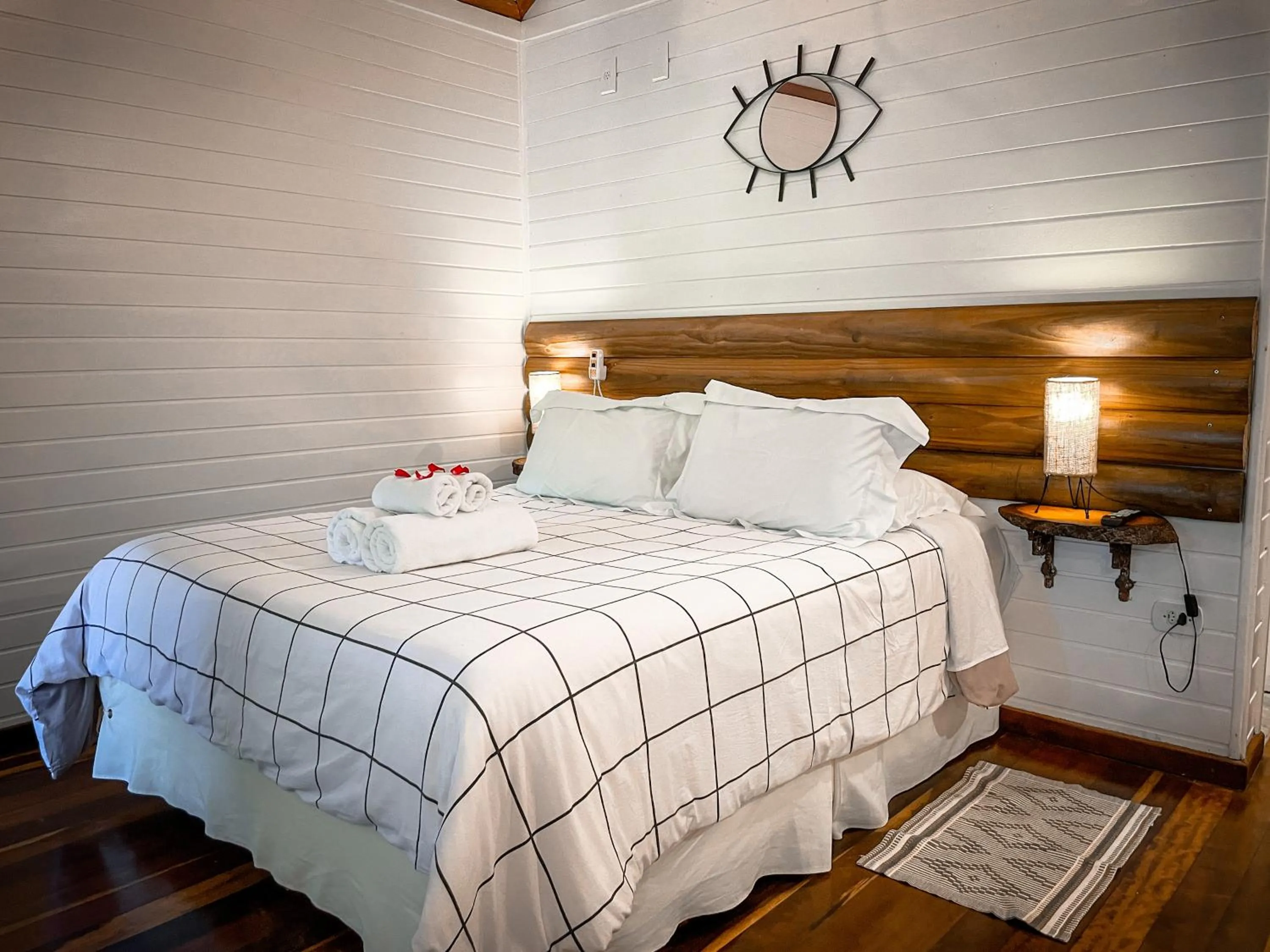 Bed in Pousada Solar D'Araucaria