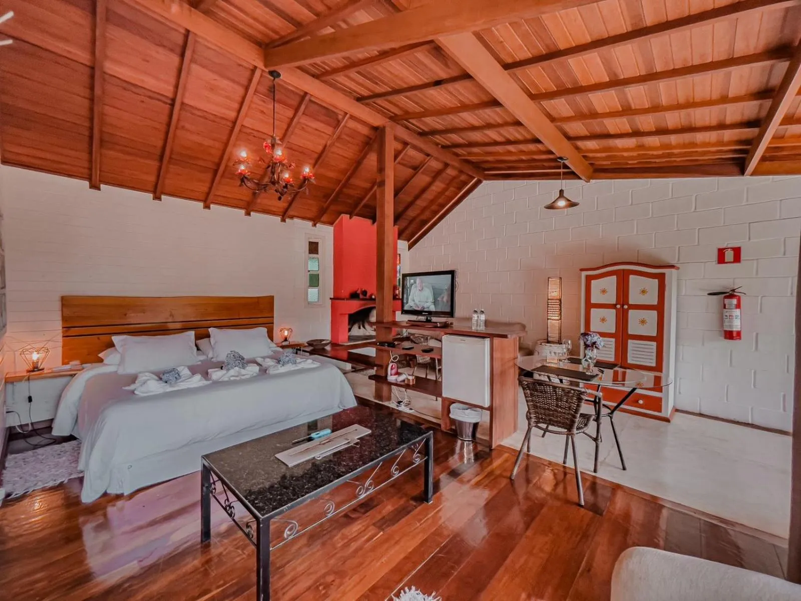 Bed in Pousada Solar D'Araucaria