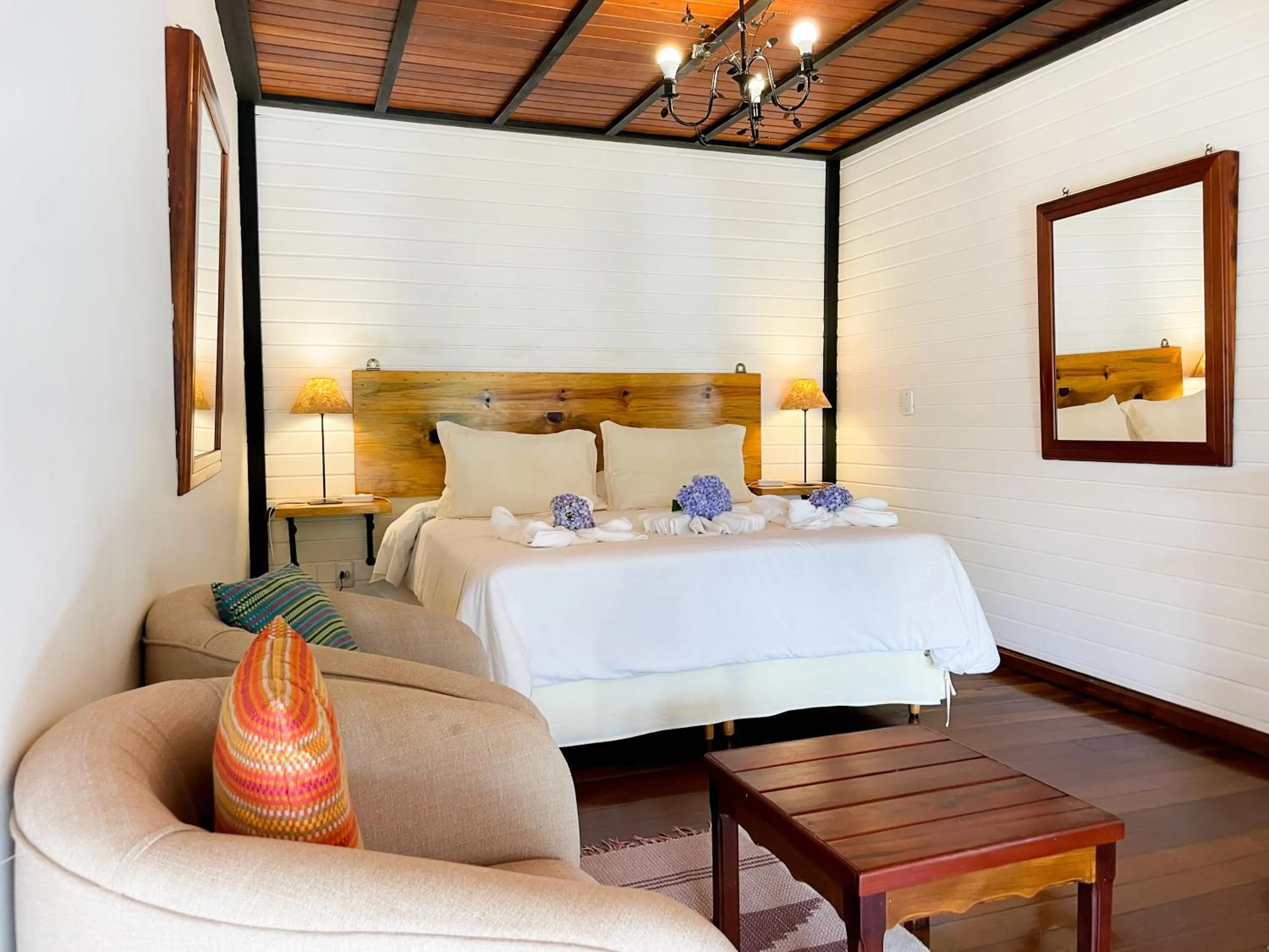 Bed in Pousada Solar D'Araucaria