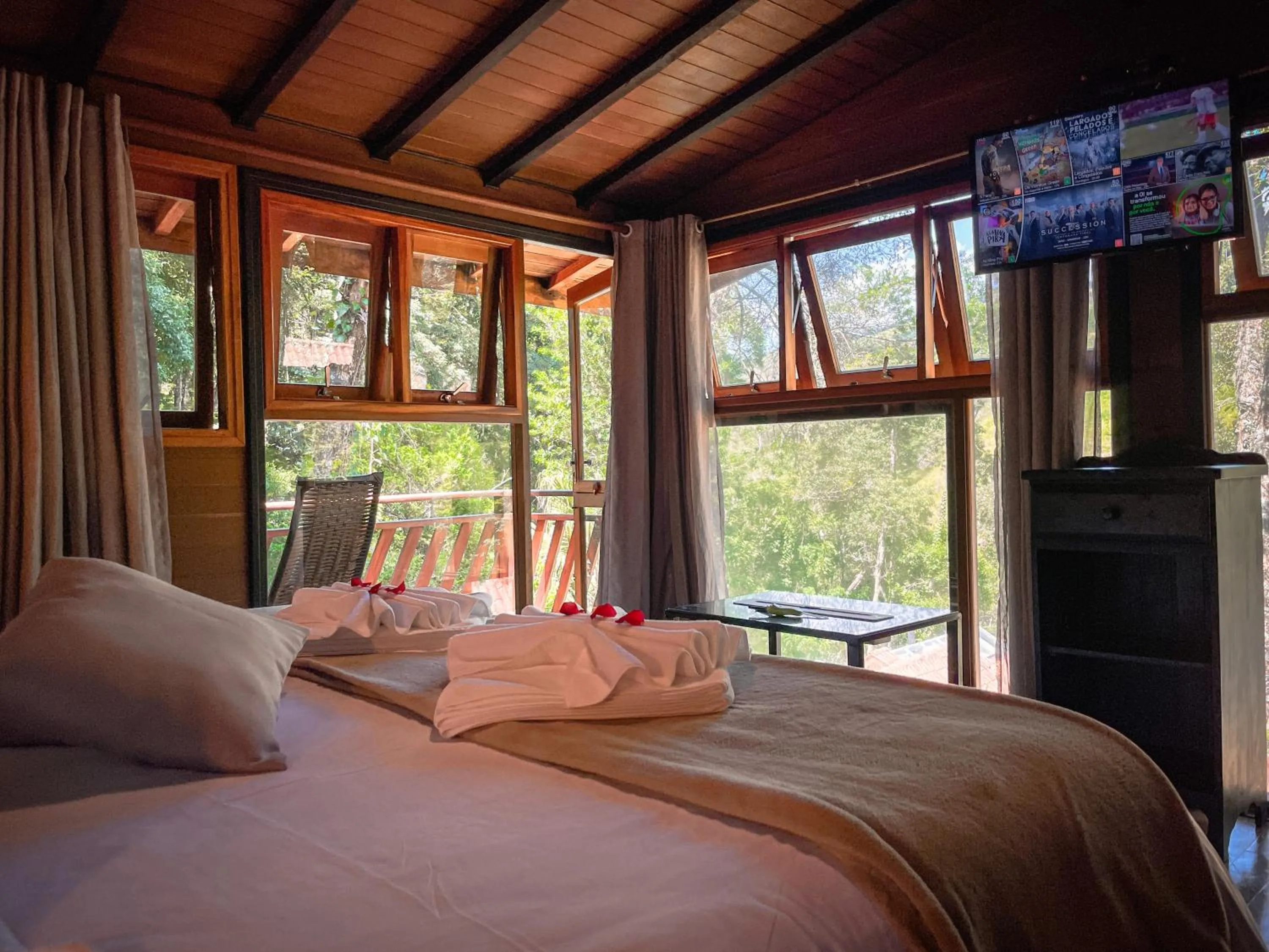 Bed in Pousada Solar D'Araucaria