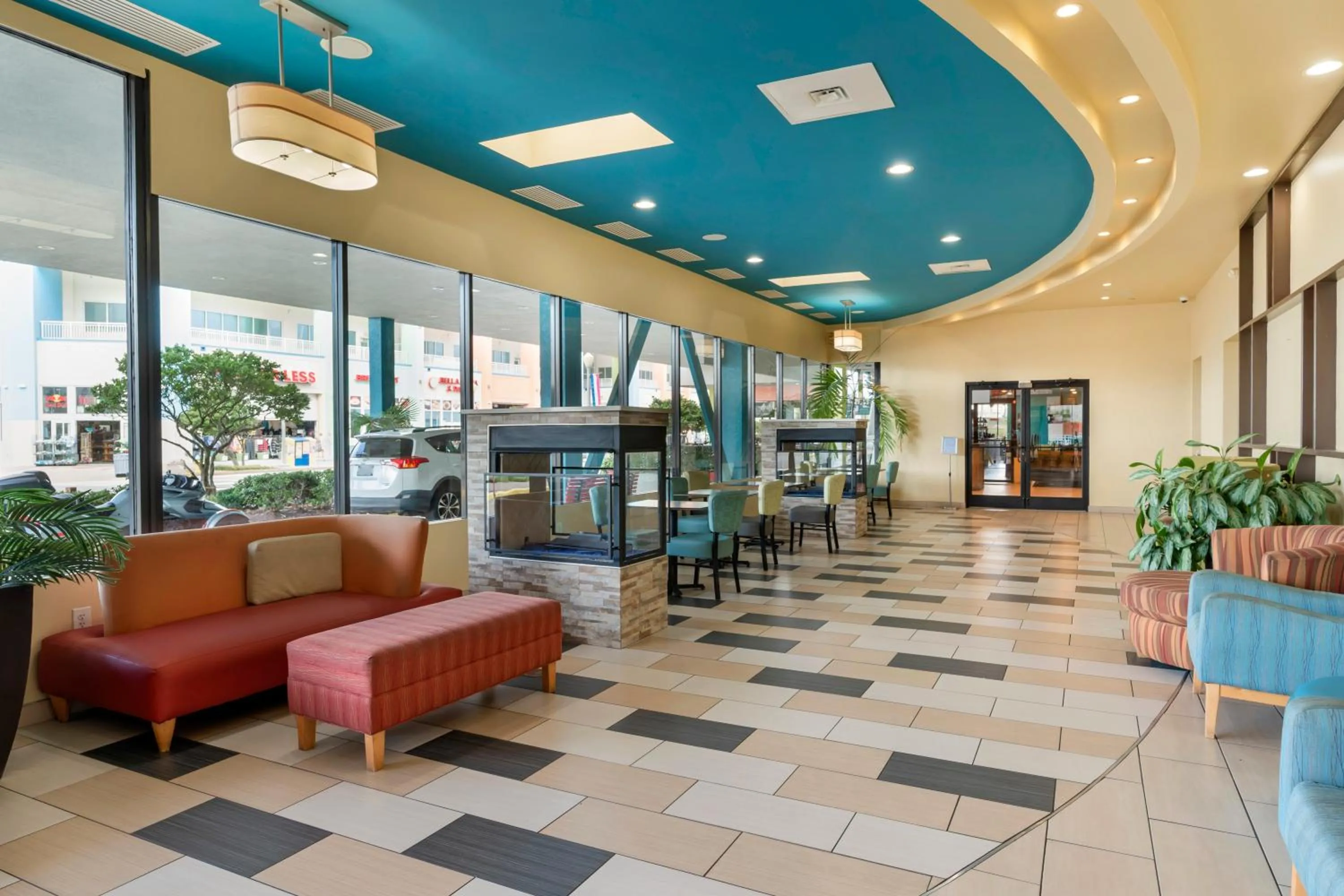 Seating area in Sandcastle Resort