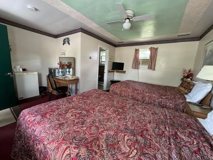 Bed in Holiday Motel