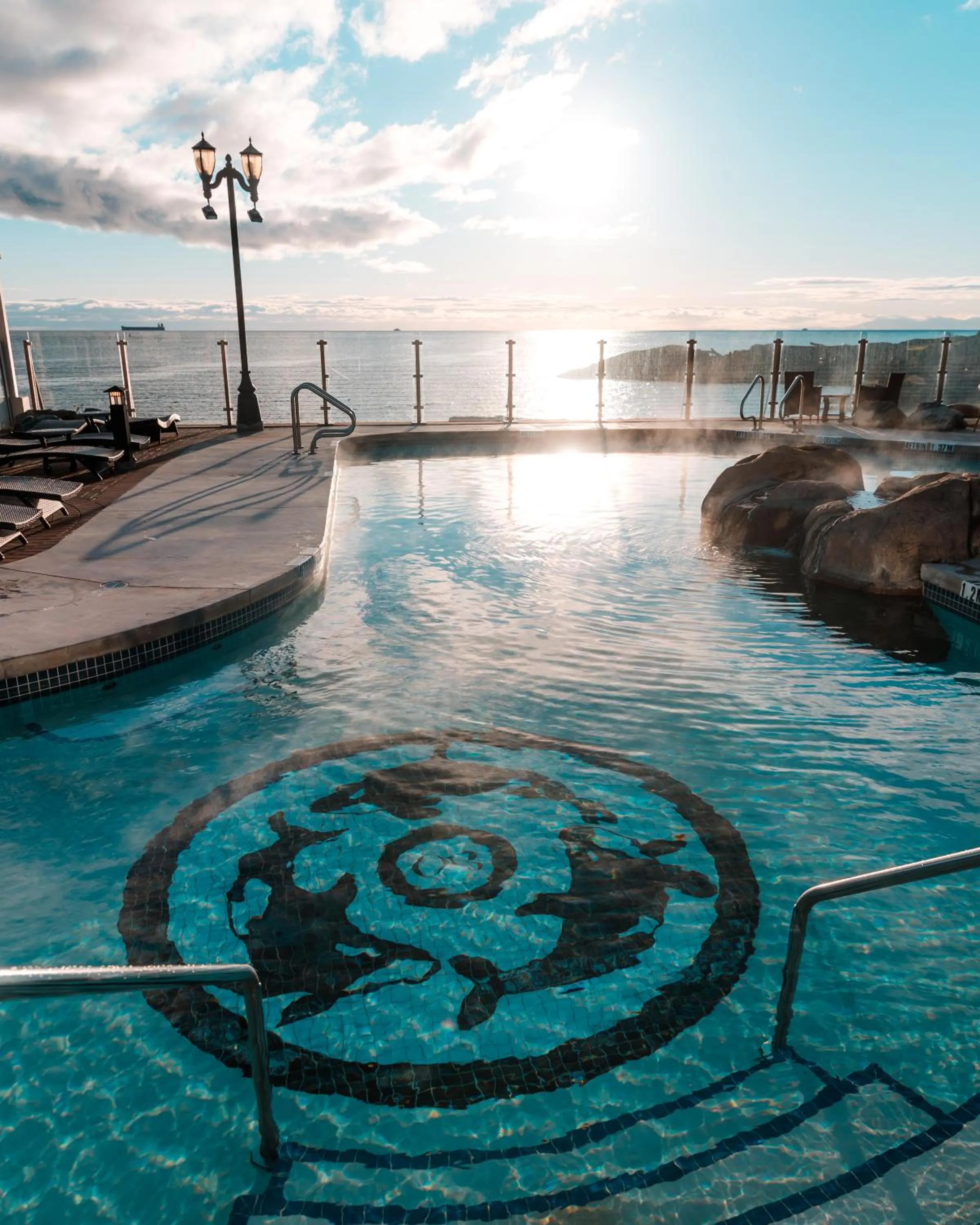 Pool view in Oak Bay Beach Hotel