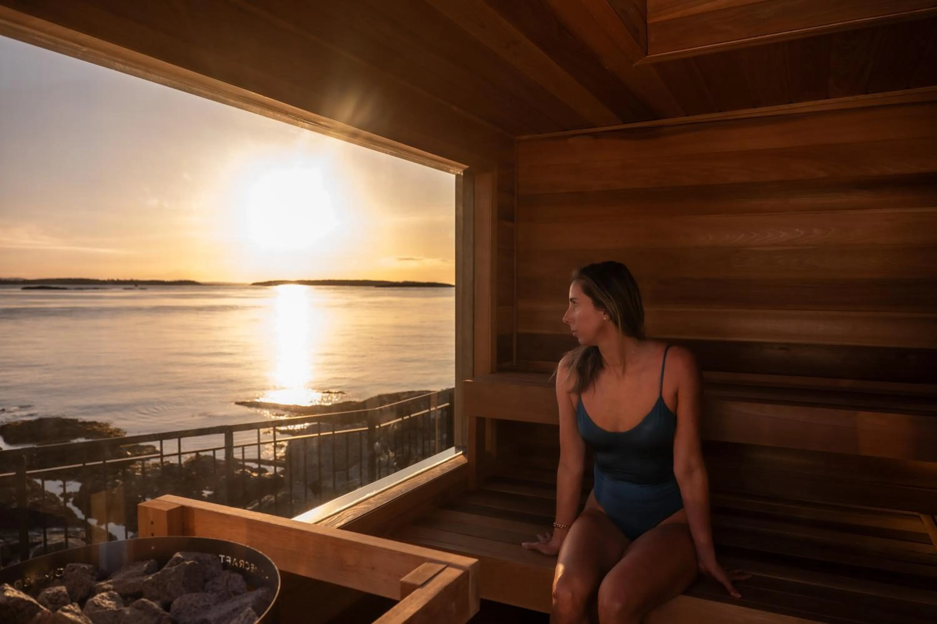 Sauna in Oak Bay Beach Hotel