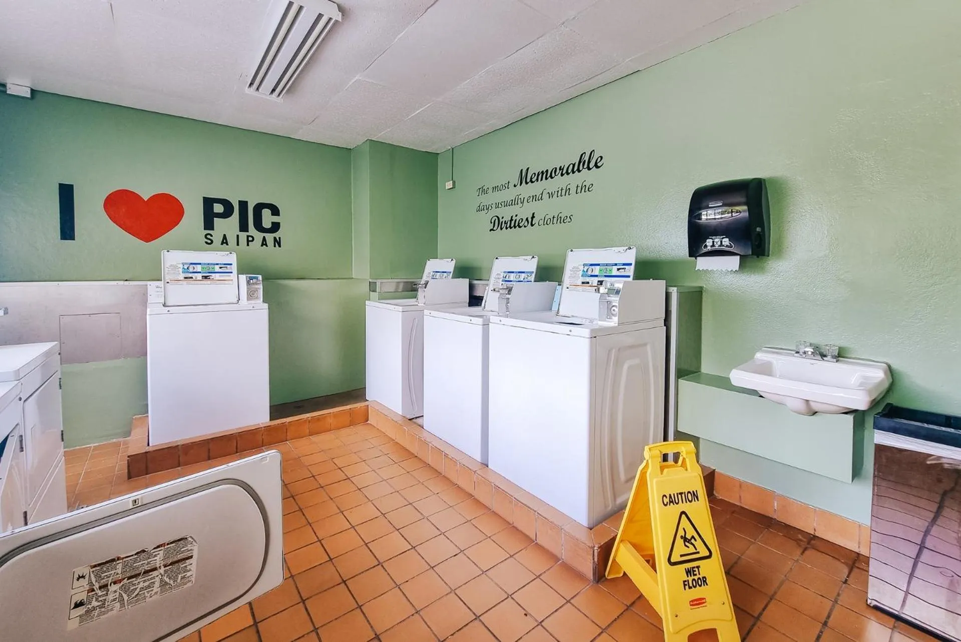 laundry in Pacific Islands Club Saipan
