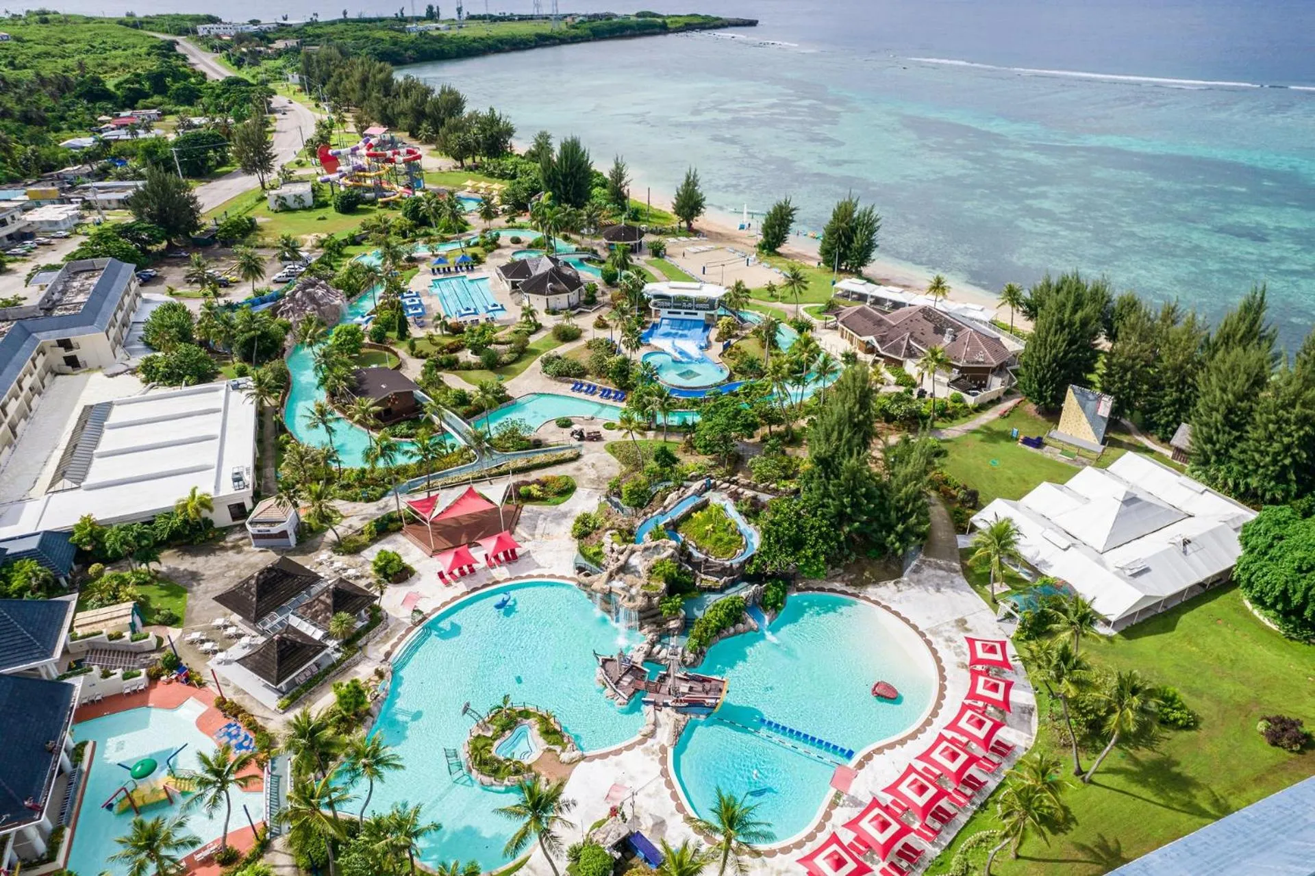 Swimming pool in Pacific Islands Club Saipan