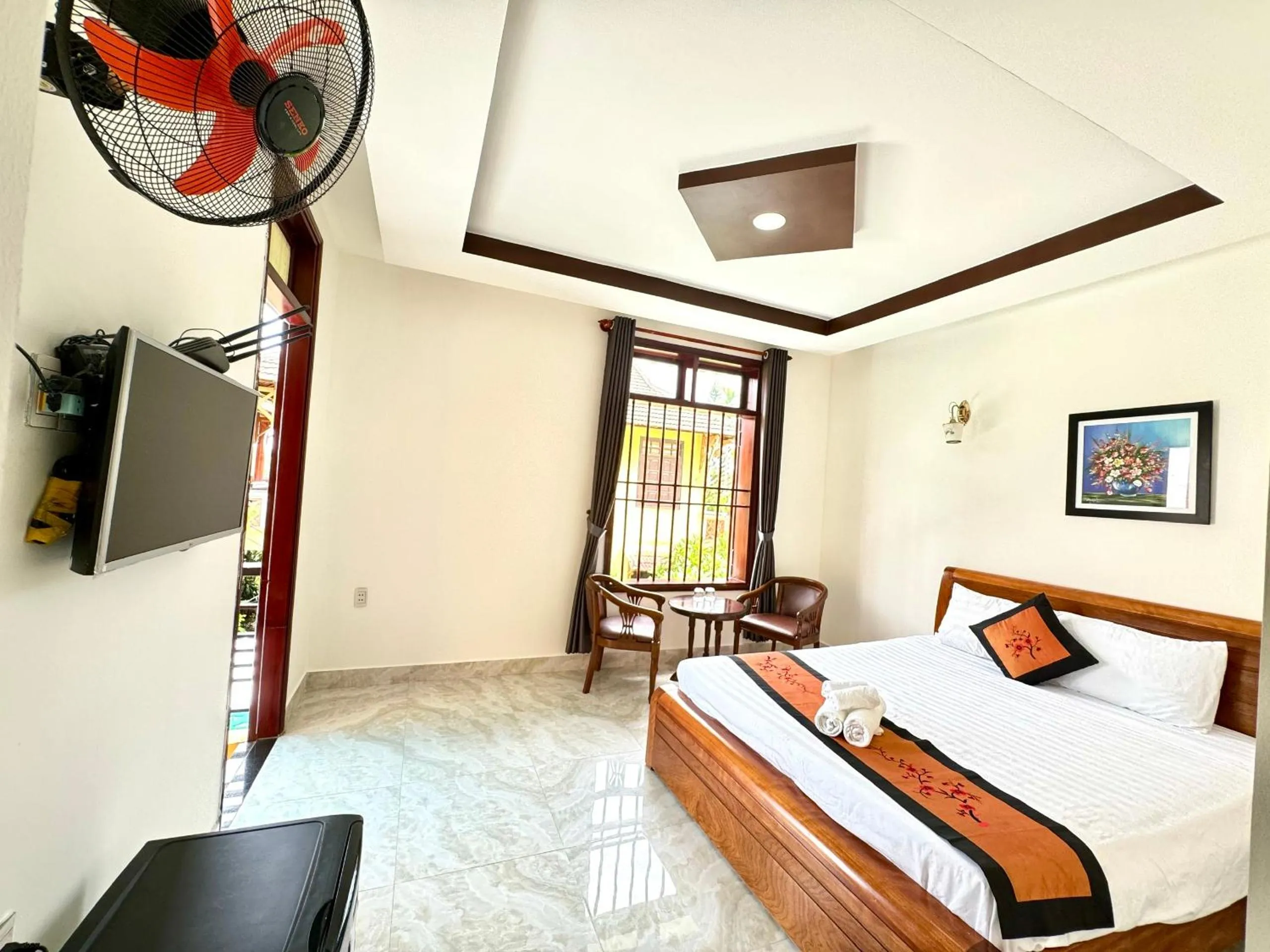 Bed in Hoi An Dat Cam Homestay