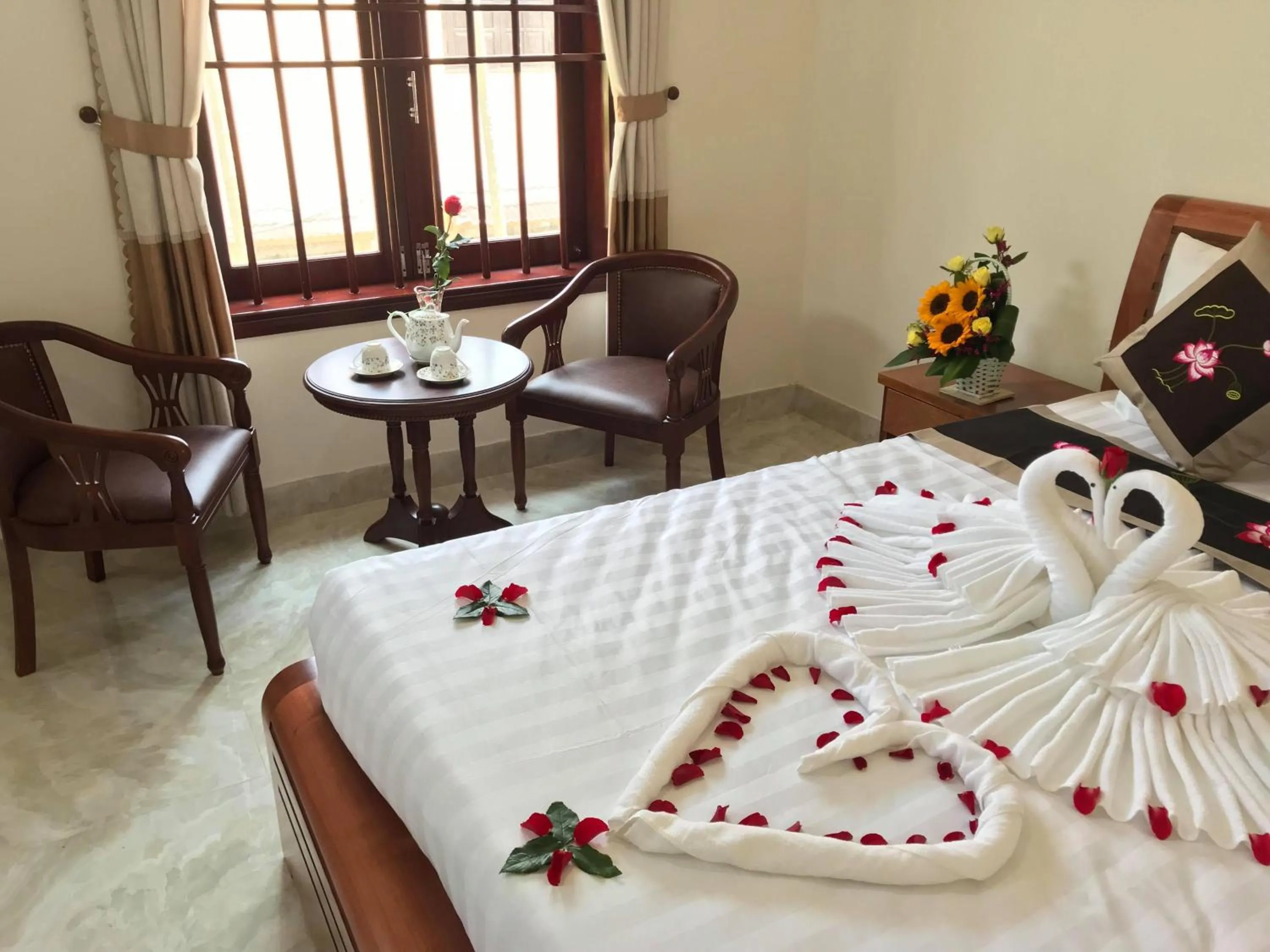 Bed in Hoi An Dat Cam Homestay