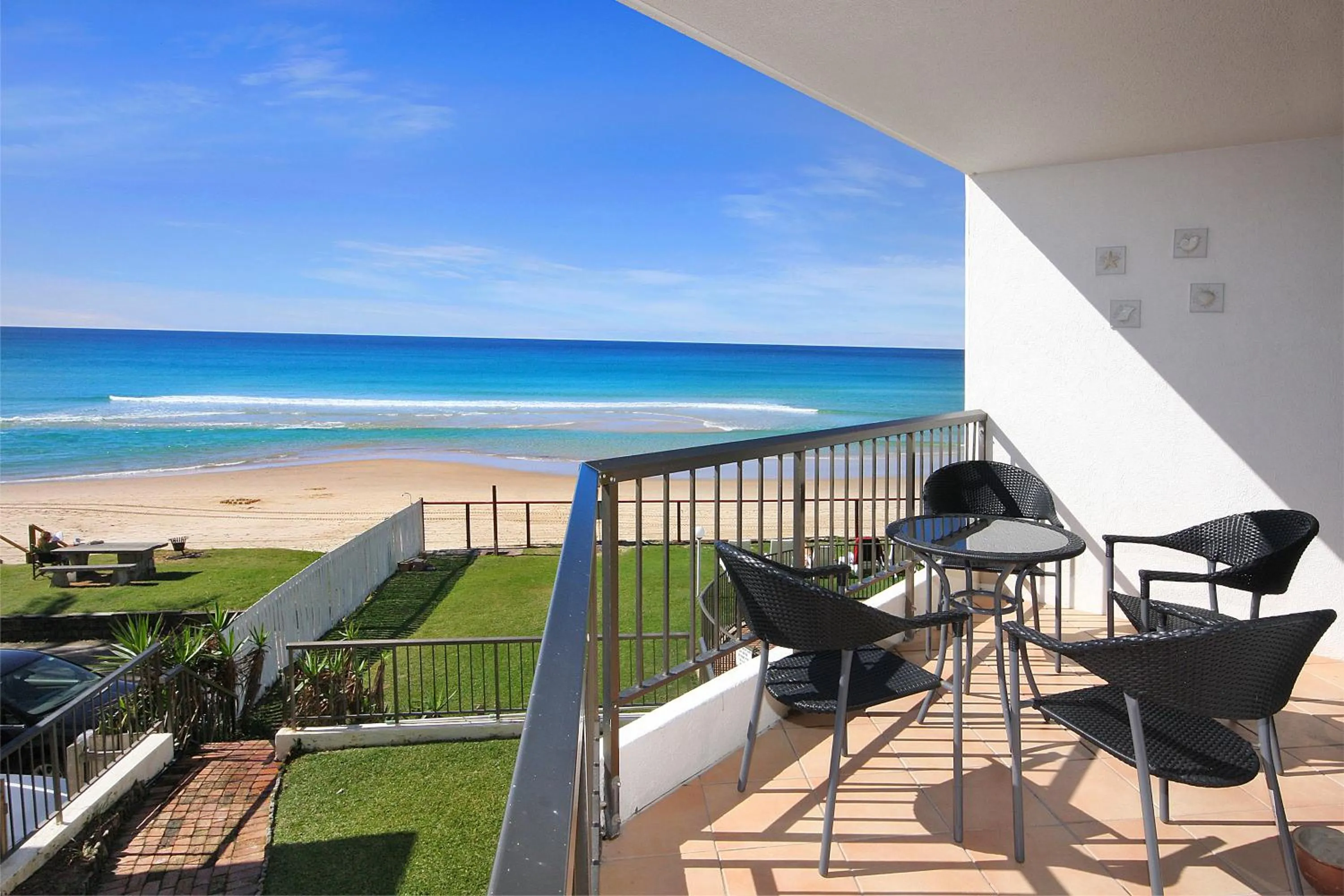 Balcony/Terrace in Spindrift on the Beach - Absolute Beachfront