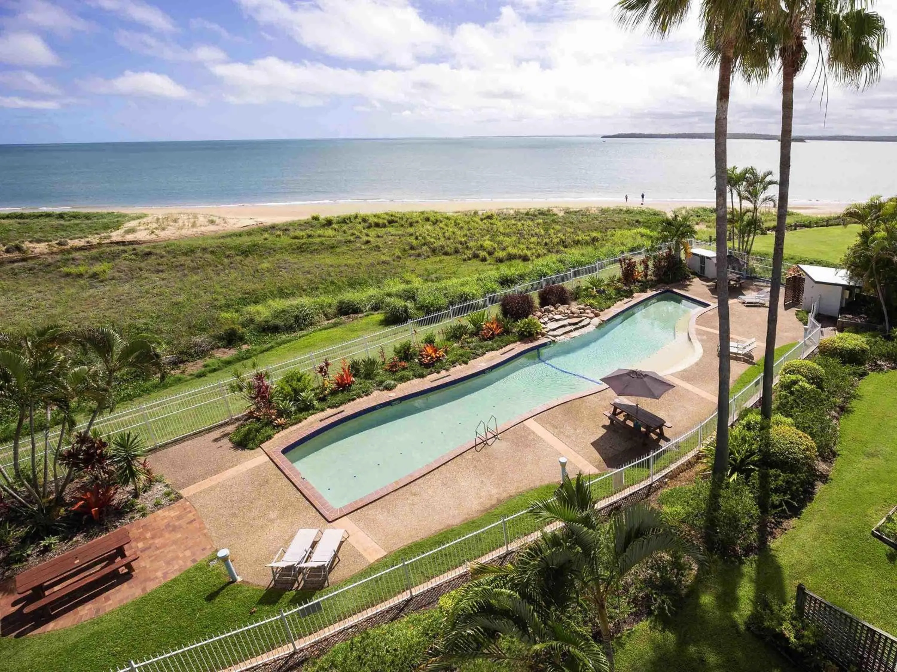 Pool view in BreakFree Great Sandy Straits